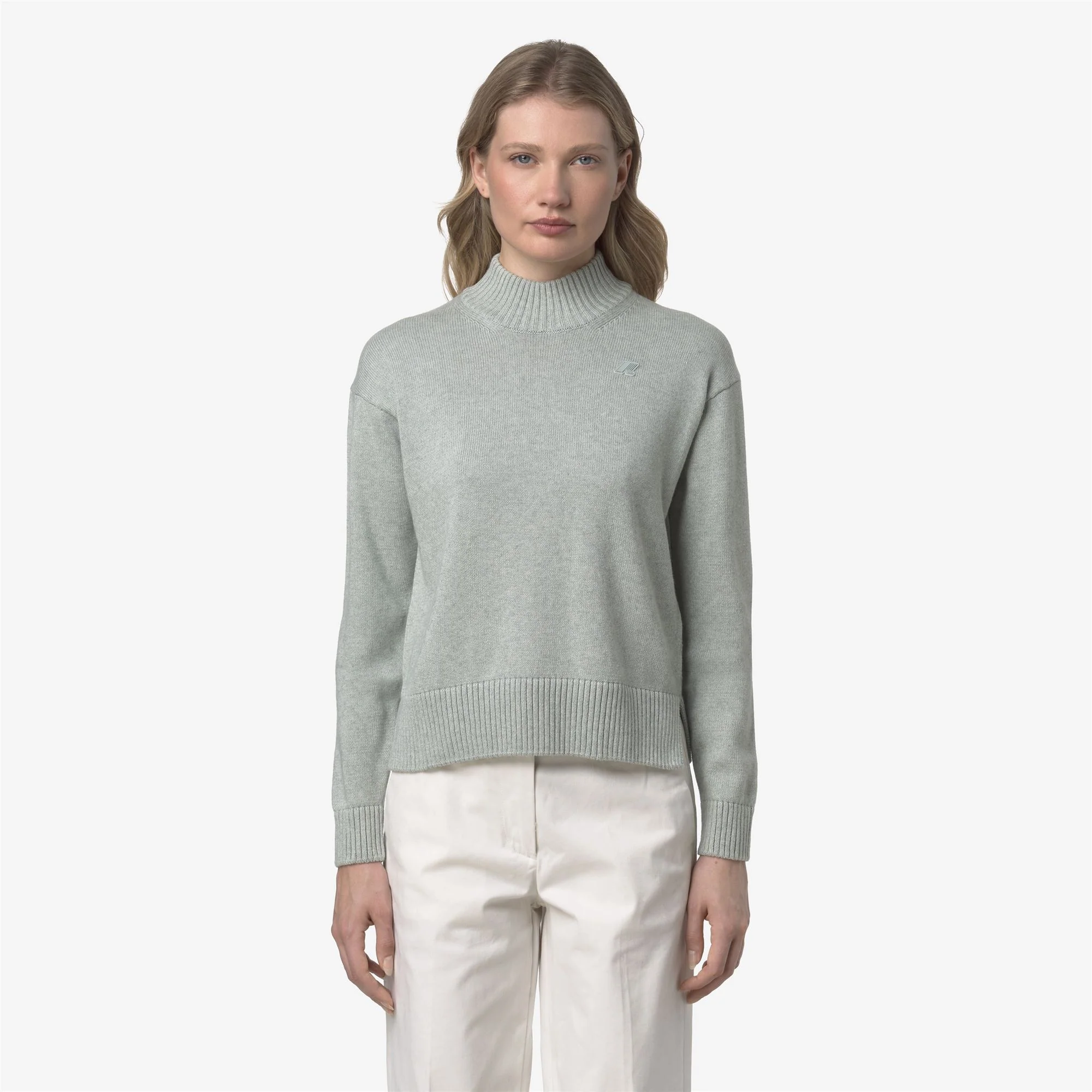 AGATA COTTON CASHMERE - KNITWEAR - Pull  Over - Woman - GREY GREY MEL - Image 3