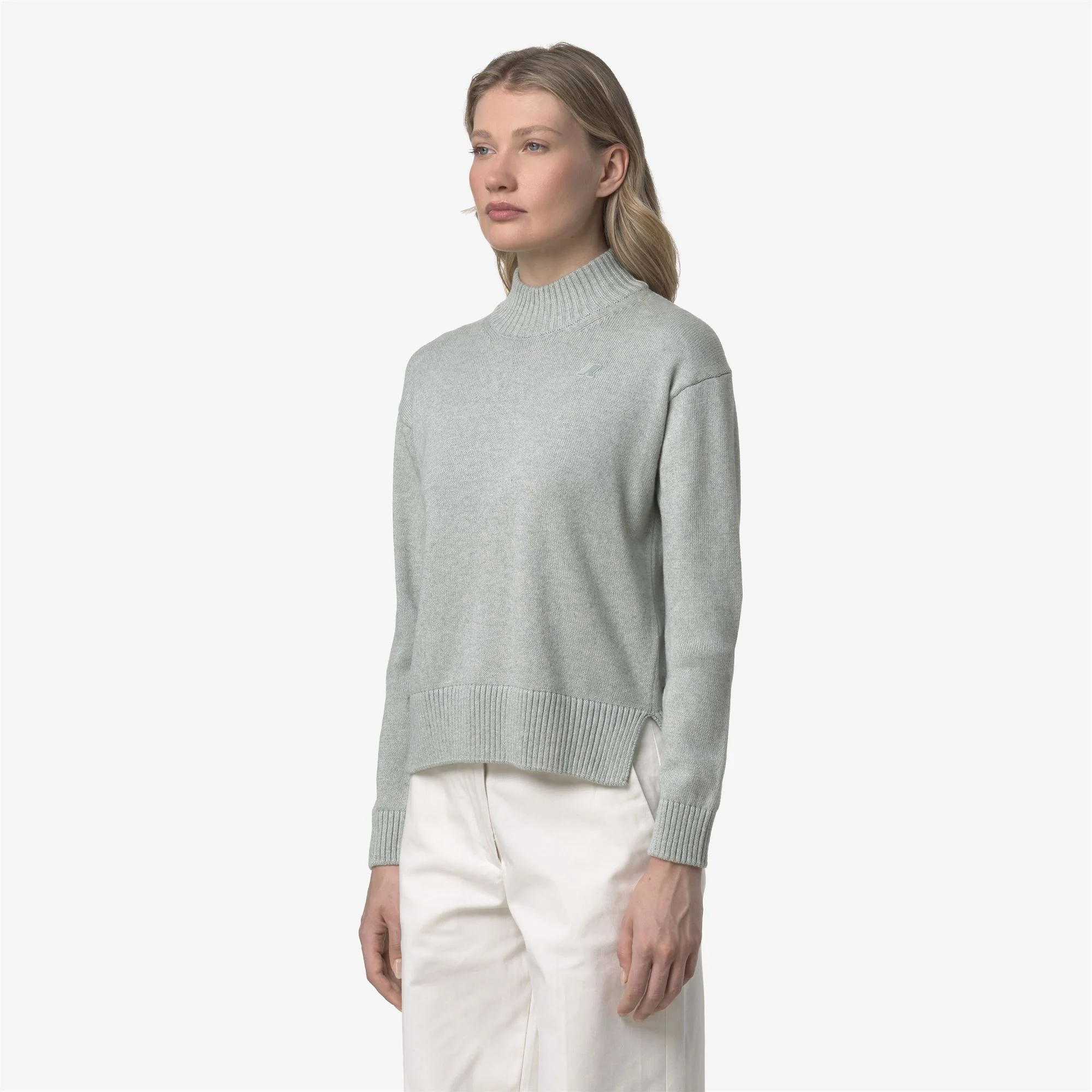 AGATA COTTON CASHMERE - KNITWEAR - Pull  Over - Woman - GREY GREY MEL - Image 4