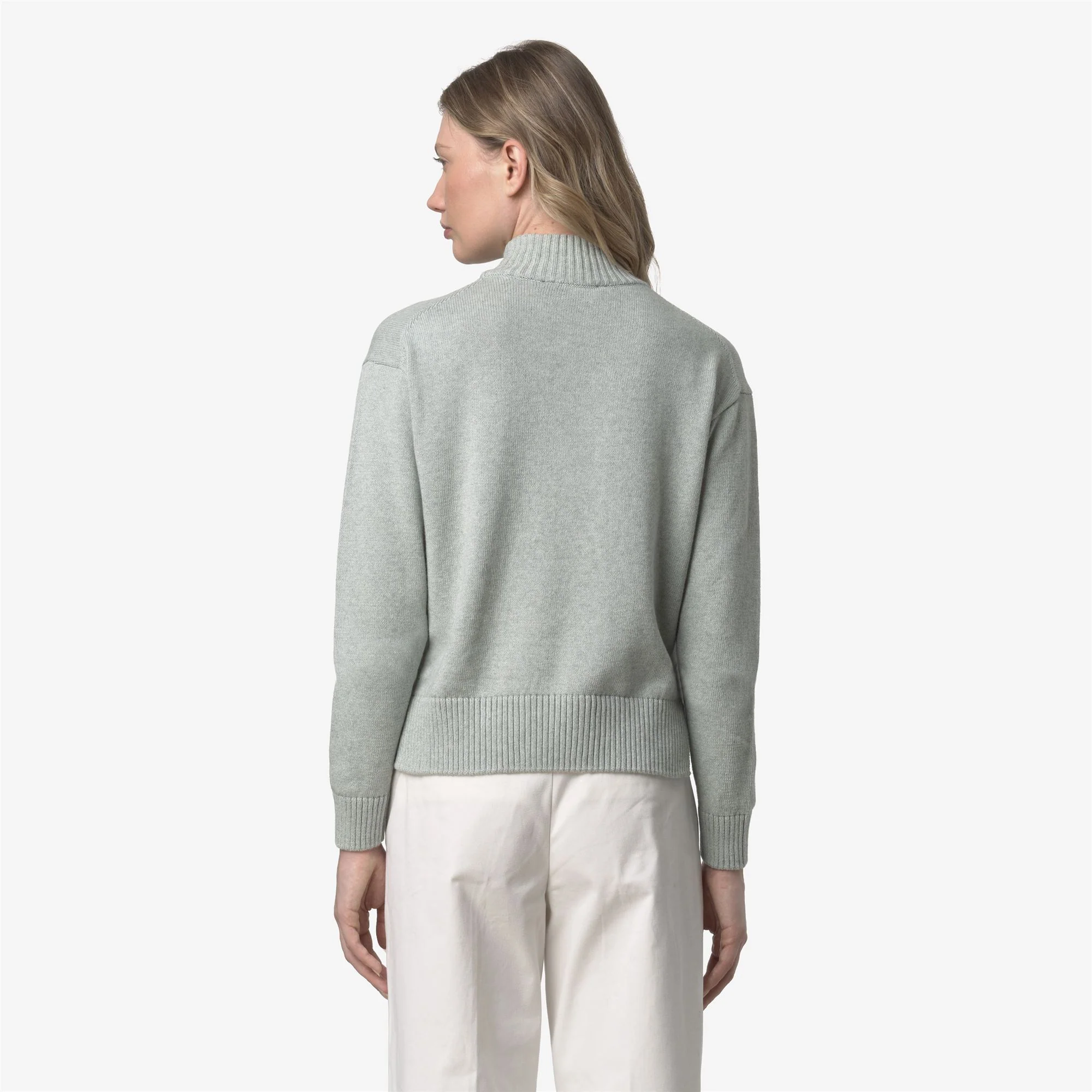 AGATA COTTON CASHMERE - KNITWEAR - Pull  Over - Woman - GREY GREY MEL - Image 5