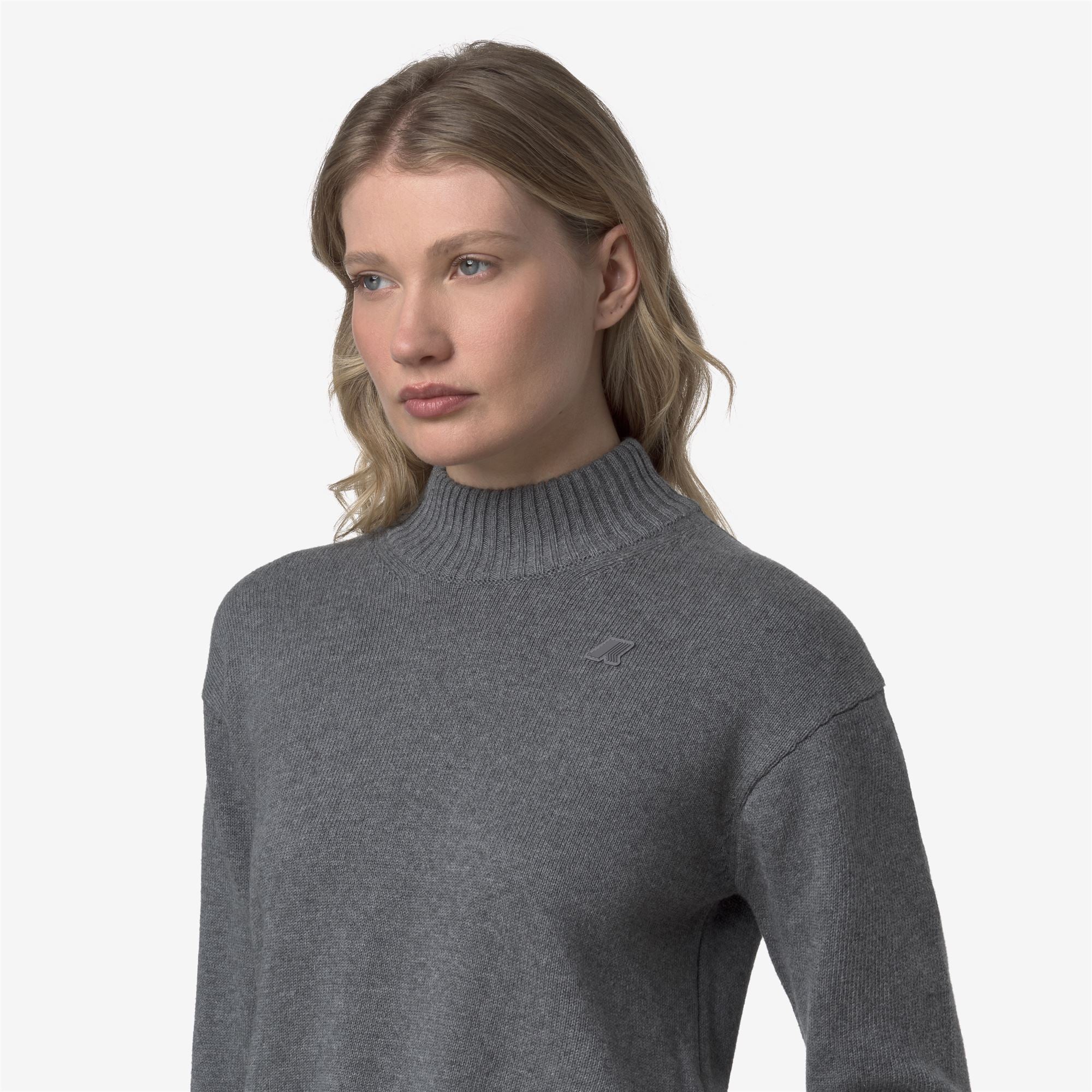 AGATA COTTON CASHMERE - KNITWEAR - Pull  Over - Woman - GREY SMOKED MEL - Image 2