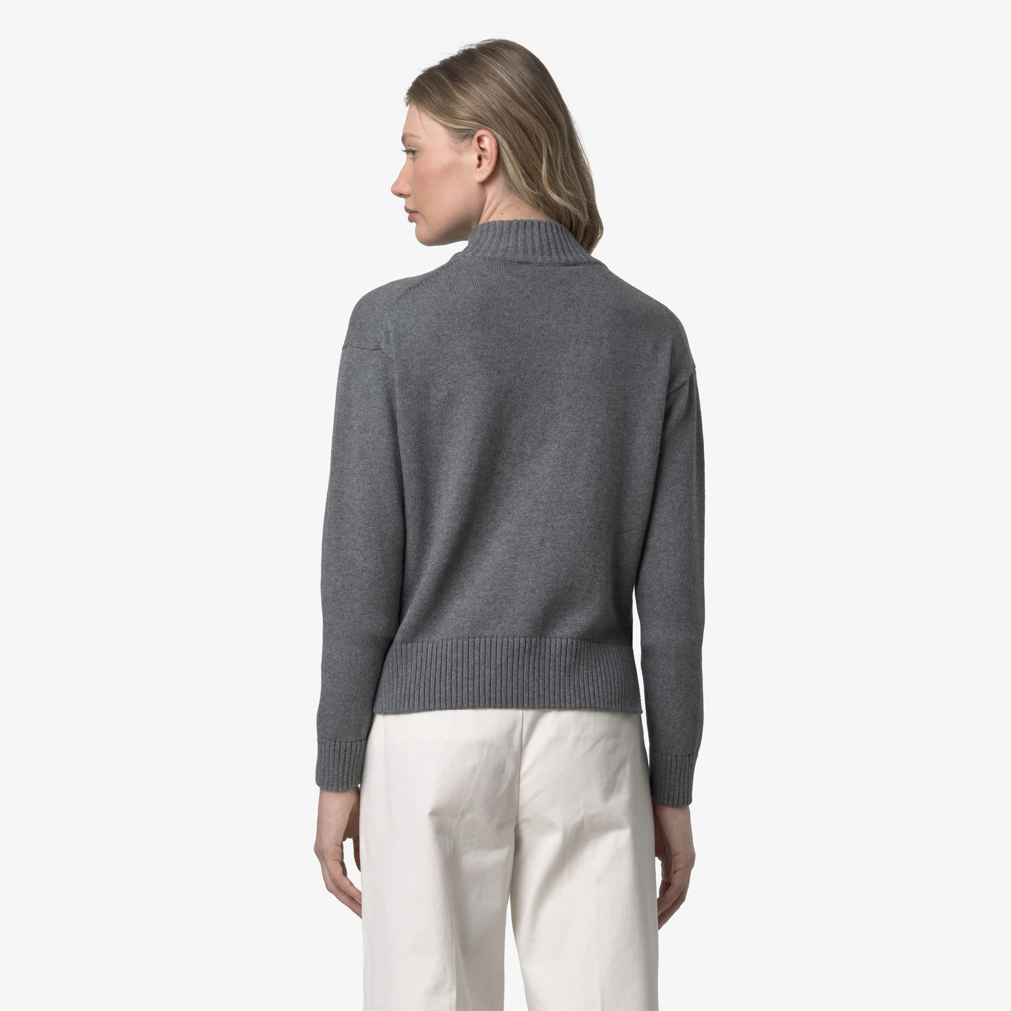 AGATA COTTON CASHMERE - KNITWEAR - Pull  Over - Woman - GREY SMOKED MEL - Image 5