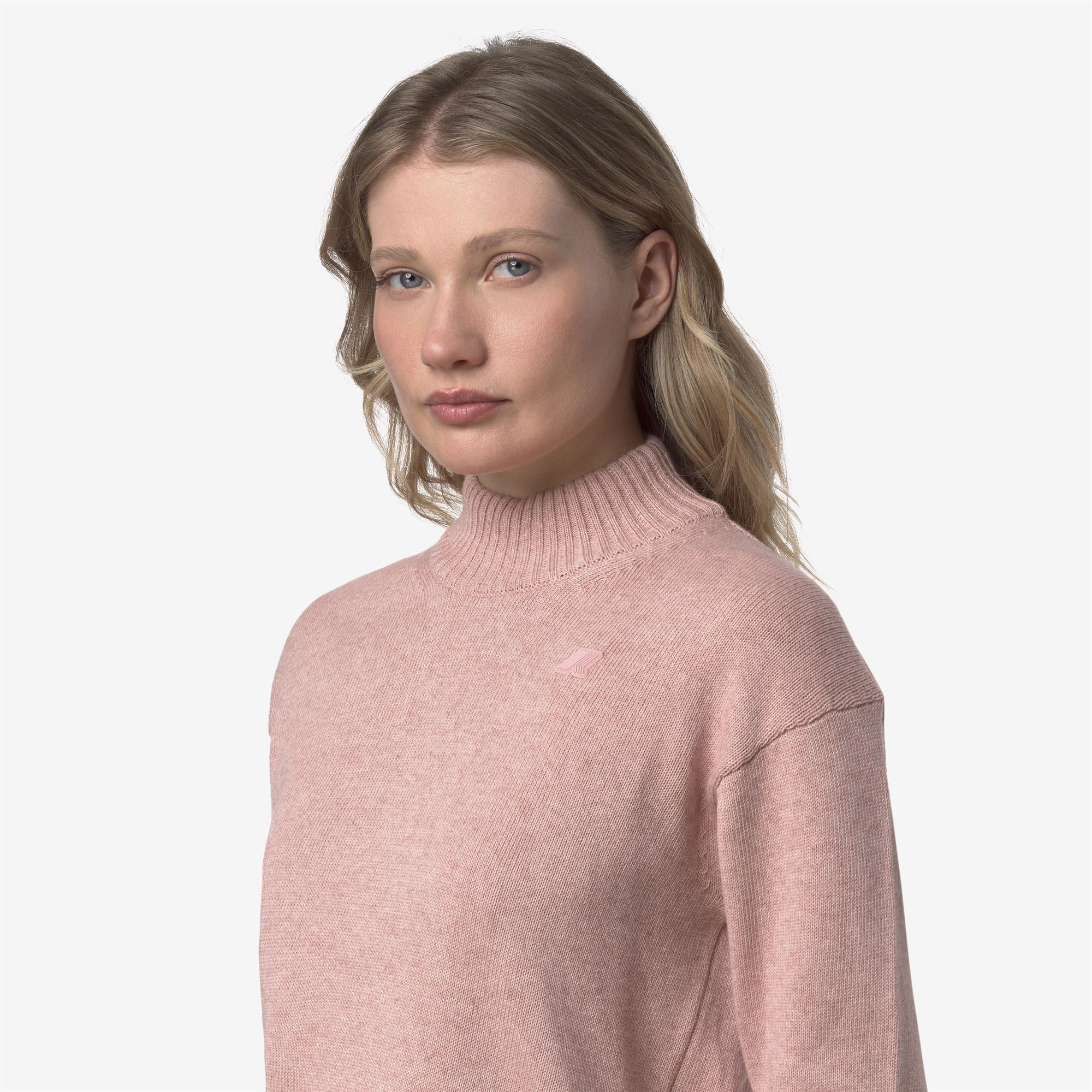 AGATA COTTON CASHMERE - KNITWEAR - Pull  Over - Woman - PINK DUSTY MEL - Image 2