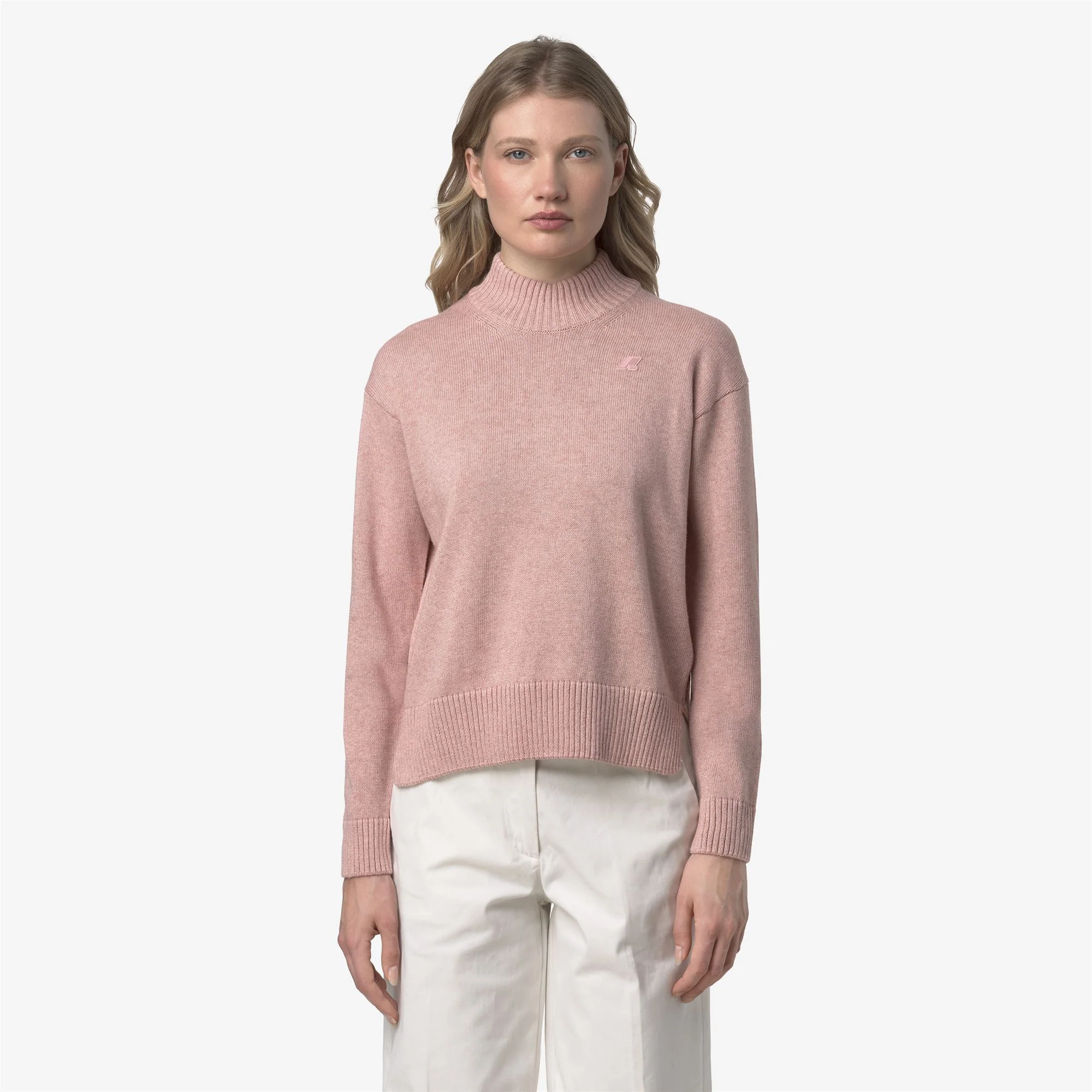 AGATA COTTON CASHMERE - KNITWEAR - Pull  Over - Woman - PINK DUSTY MEL - Image 3
