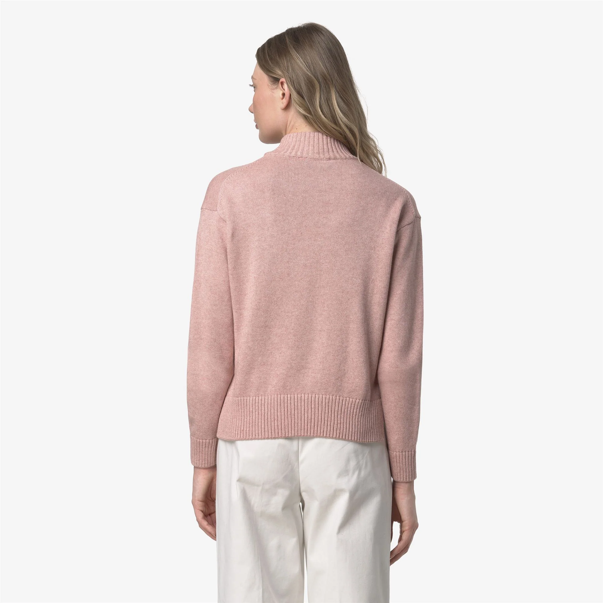 AGATA COTTON CASHMERE - KNITWEAR - Pull  Over - Woman - PINK DUSTY MEL - Image 5
