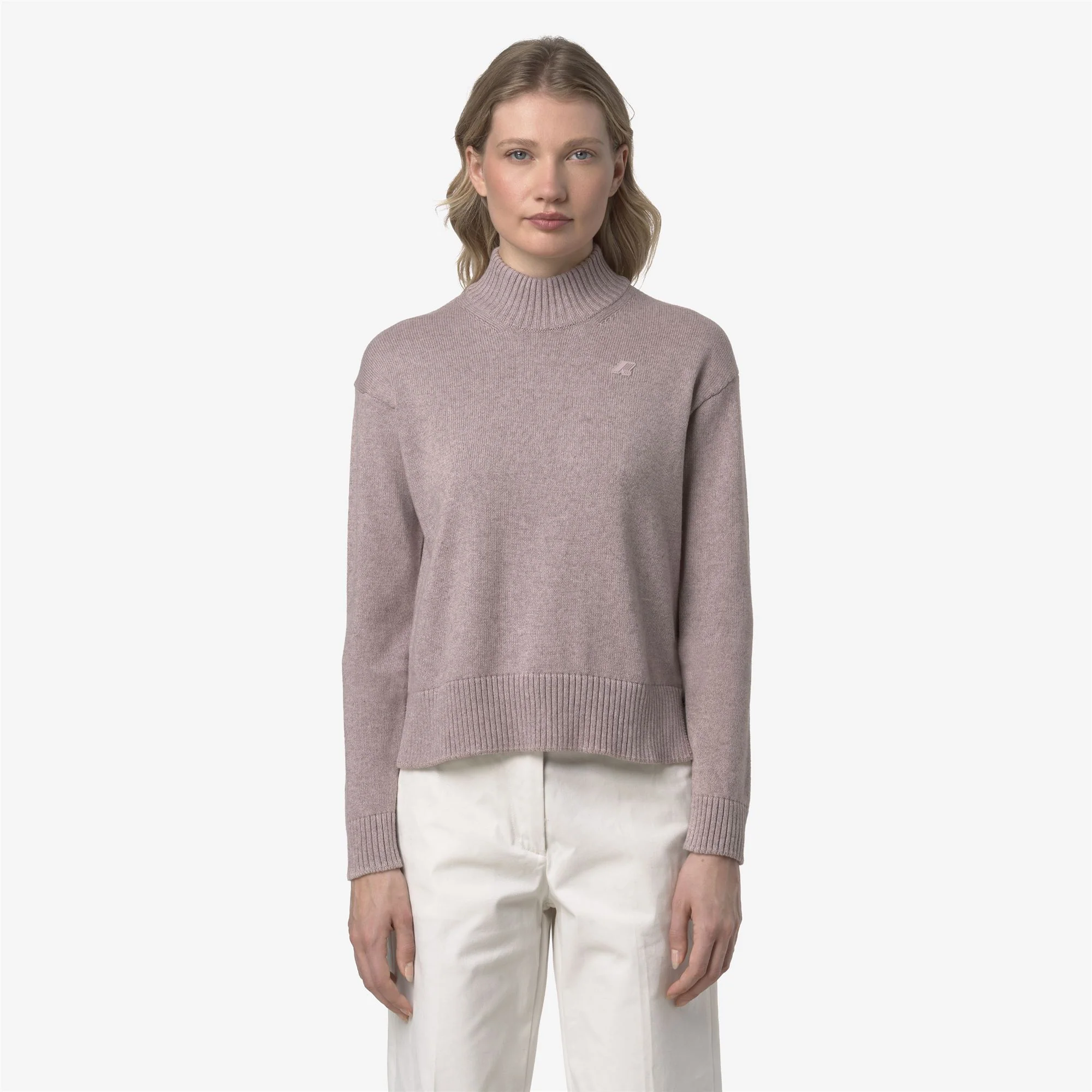 AGATA COTTON CASHMERE - KNITWEAR - Pull  Over - Woman - PINK FAWN MEL - Image 3