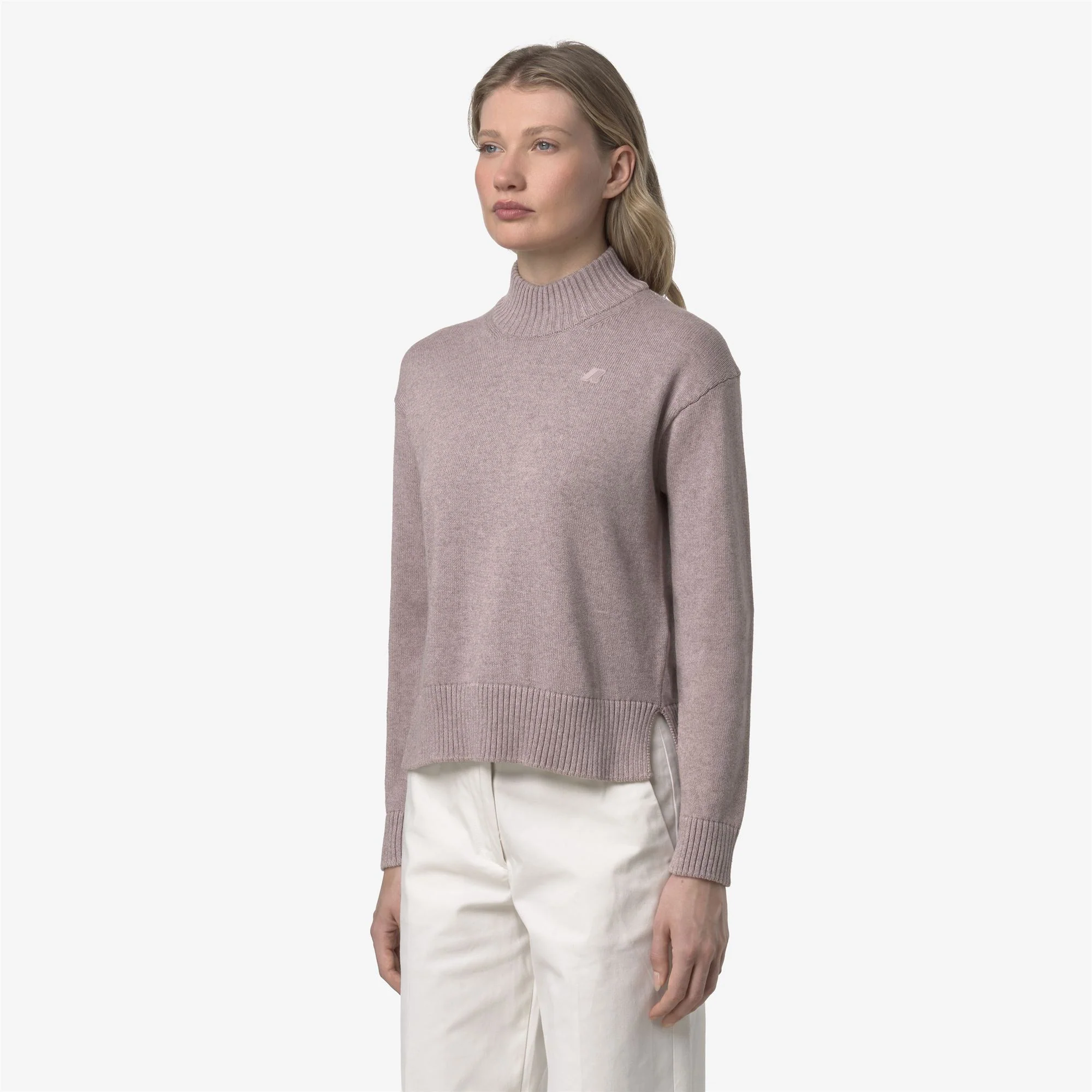AGATA COTTON CASHMERE - KNITWEAR - Pull  Over - Woman - PINK FAWN MEL - Image 4