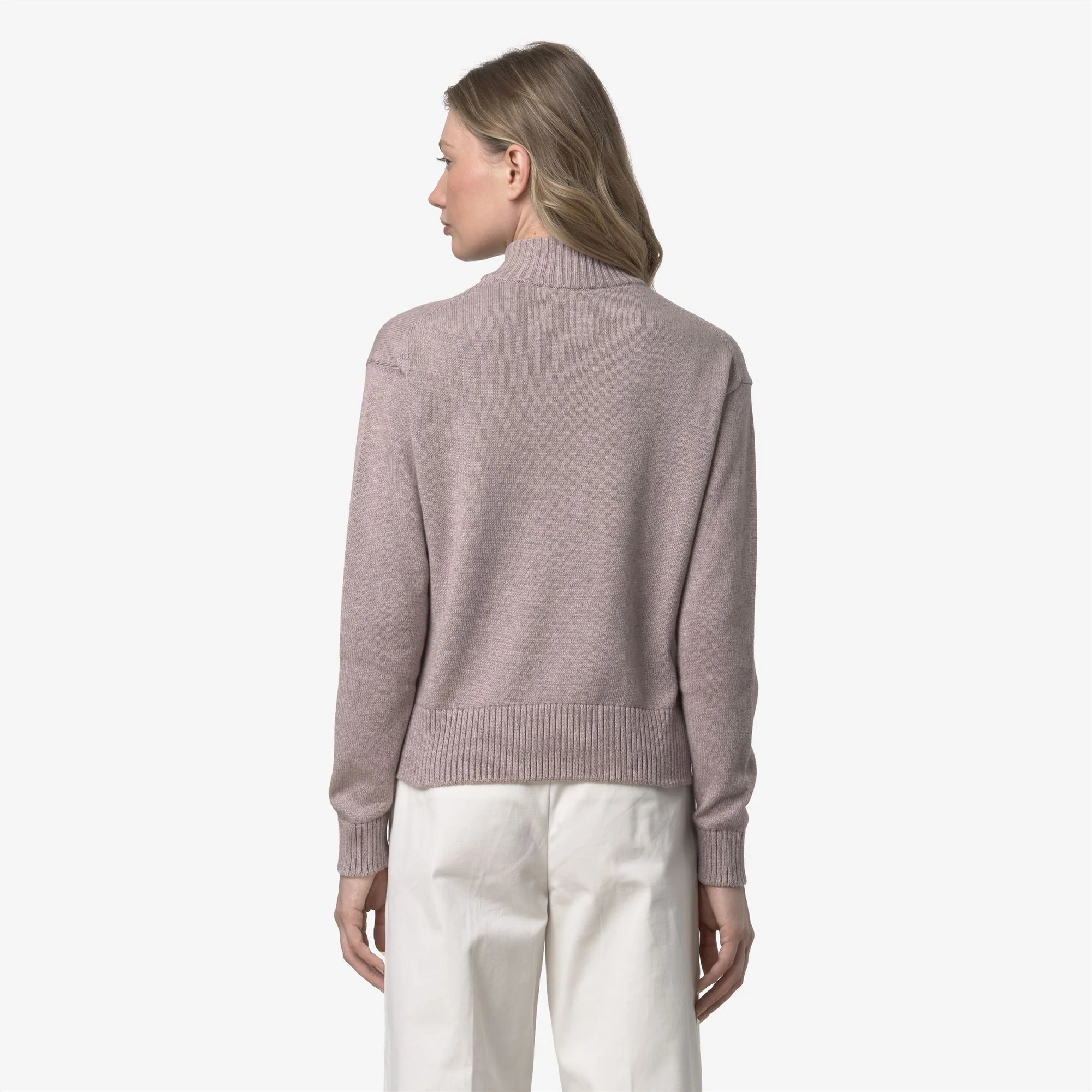 AGATA COTTON CASHMERE - KNITWEAR - Pull  Over - Woman - PINK FAWN MEL - Image 5