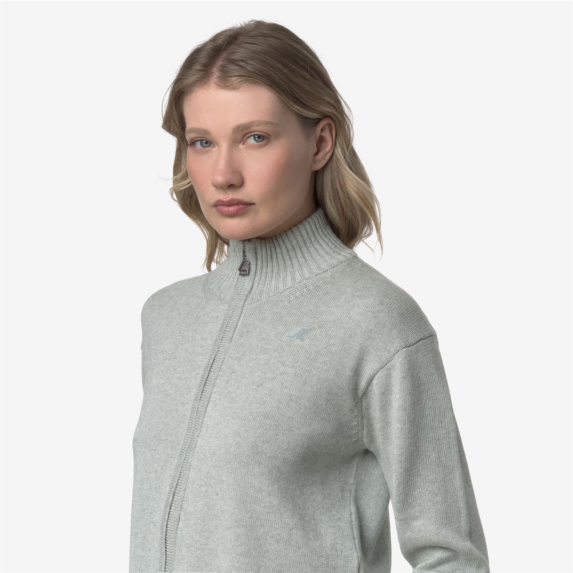 BETINNE COTTON CASHMERE - KNITWEAR - Jacket - Woman - GREY GREY MEL - Image 2