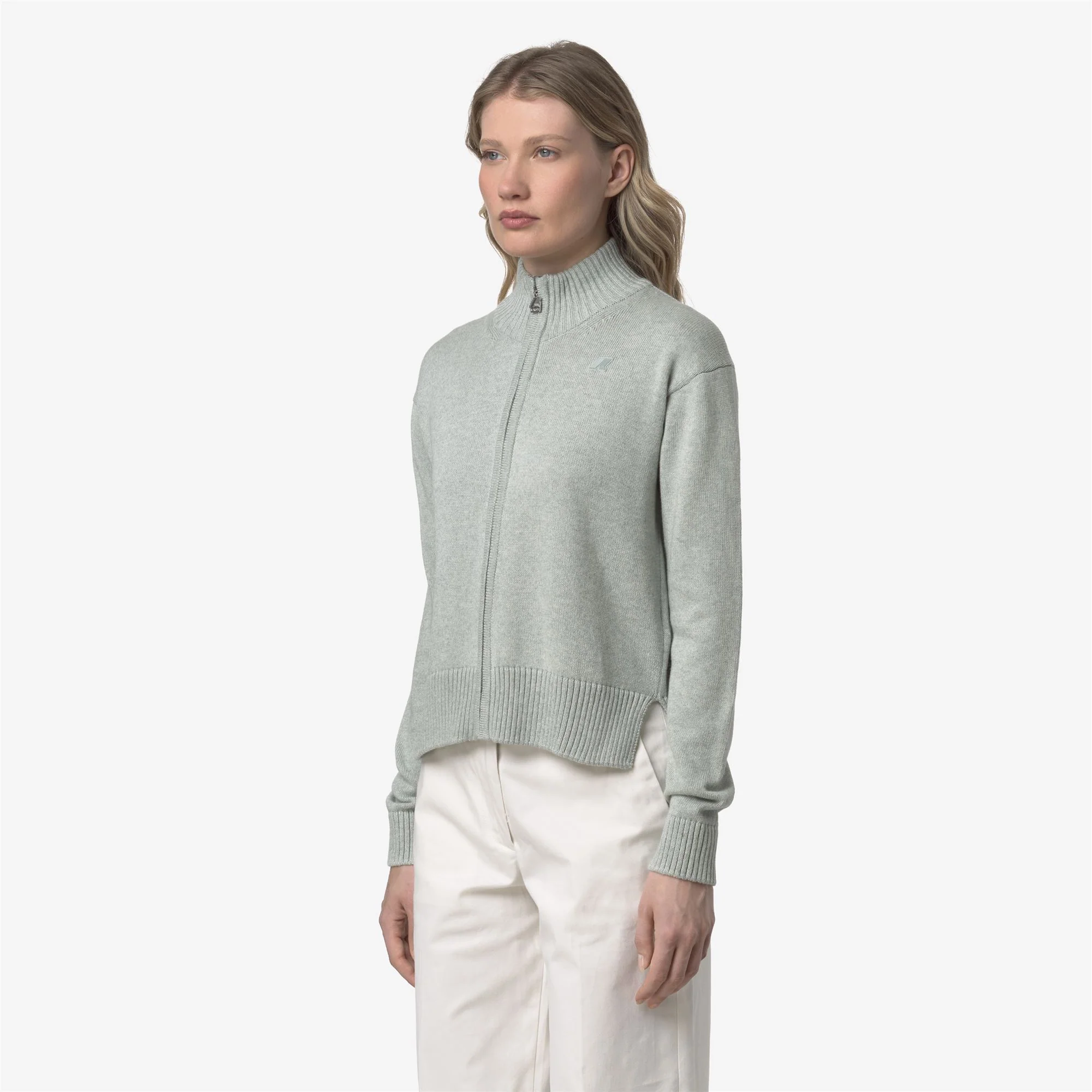 BETINNE COTTON CASHMERE - KNITWEAR - Jacket - Woman - GREY GREY MEL - Image 4