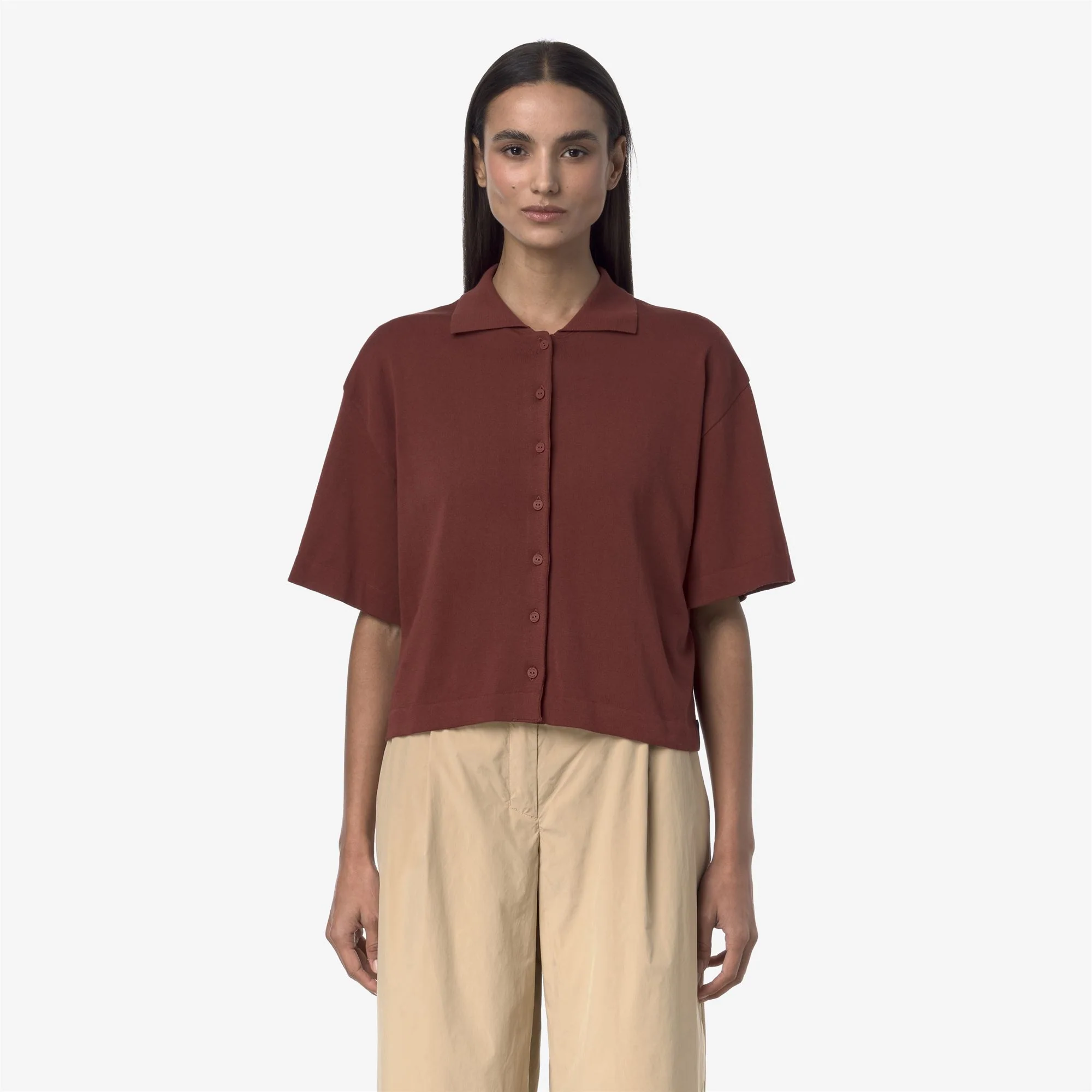 CARRY - KNITWEAR - Jacket - Woman - BROWN FIERY - Image 3