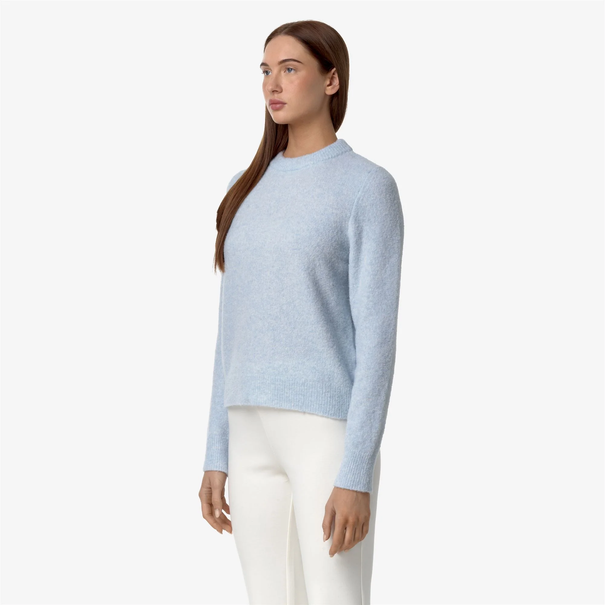 CLARISSE WOOL MERINO BOUCLE - KNITWEAR - Pull  Over - Woman - BLUE BALLAD - Image 4