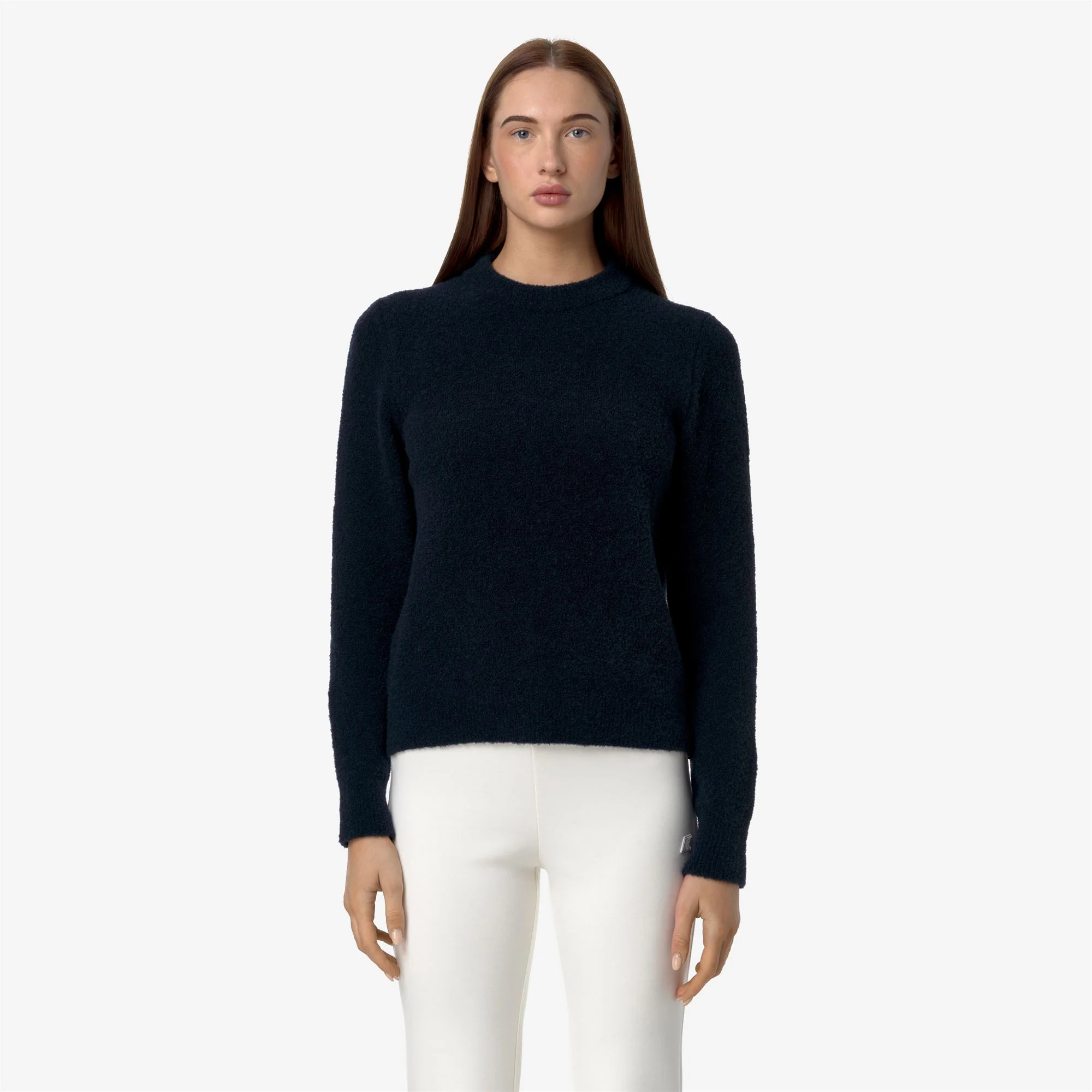 CLARISSE WOOL MERINO BOUCLE - KNITWEAR - Pull  Over - Woman - BLUE DEPTH - Image 3
