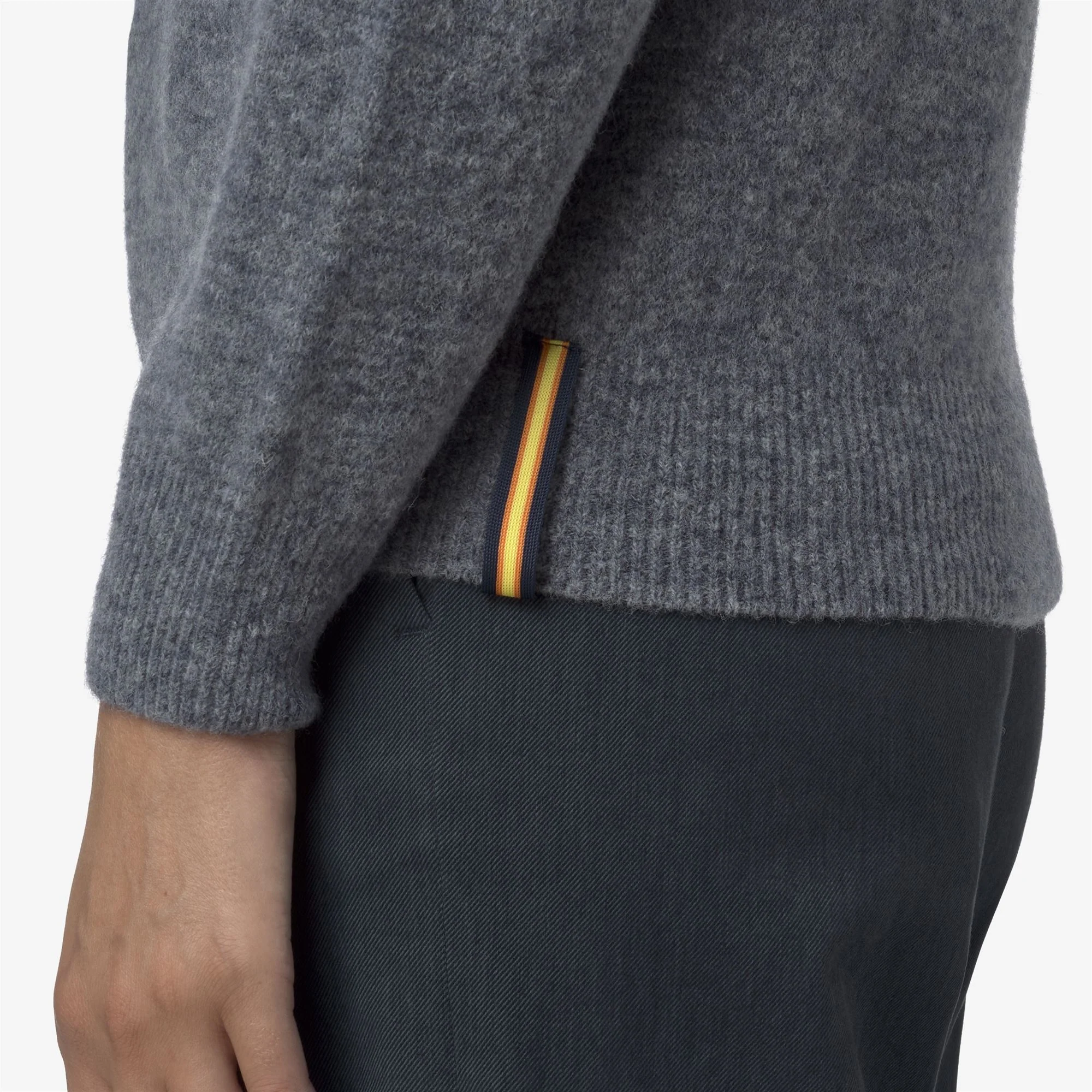 CLARISSE WOOL STRETCH - KNITWEAR - Pull  Over - Woman - BLUE WILD MIX - Image 2
