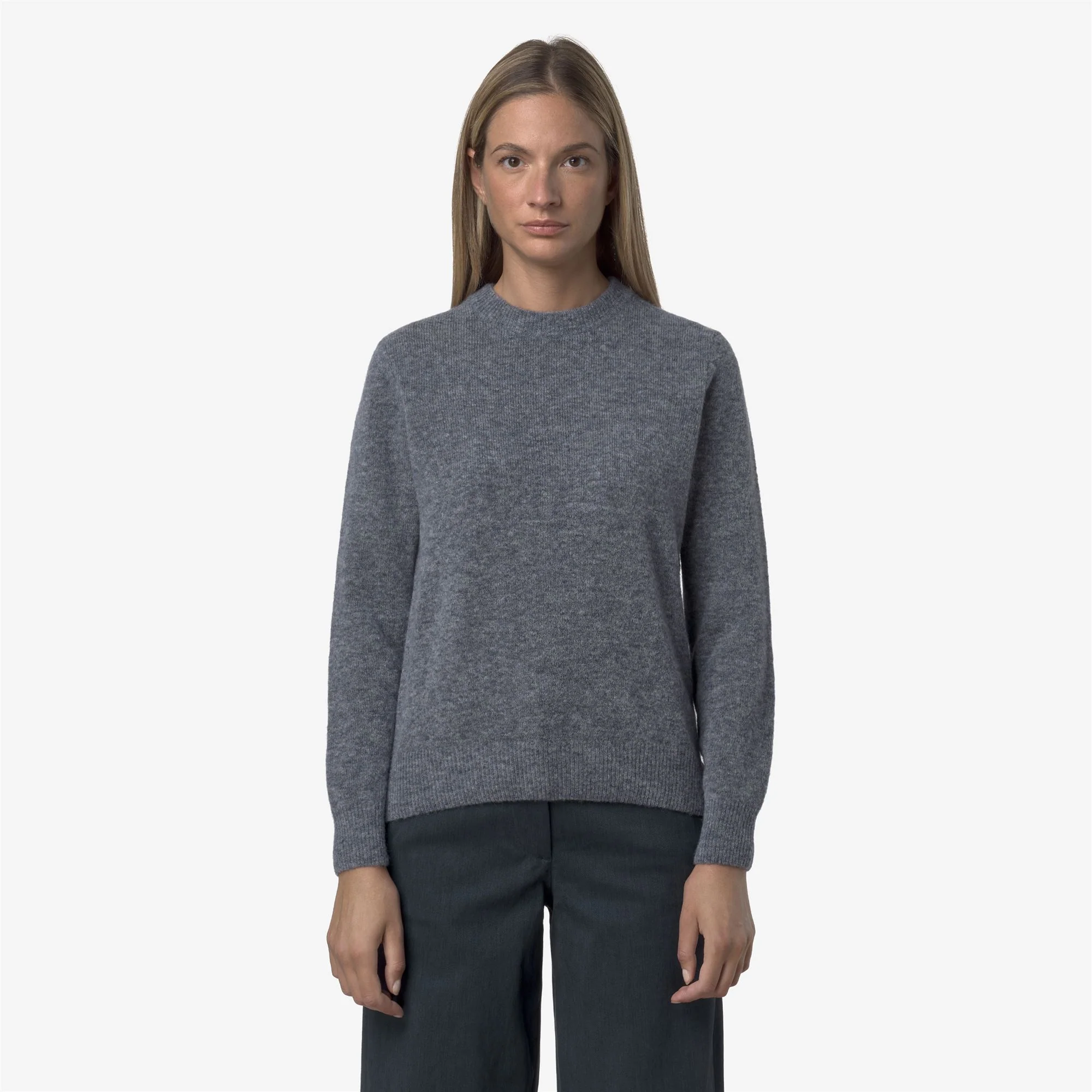 CLARISSE WOOL STRETCH - KNITWEAR - Pull  Over - Woman - BLUE WILD MIX - Image 3