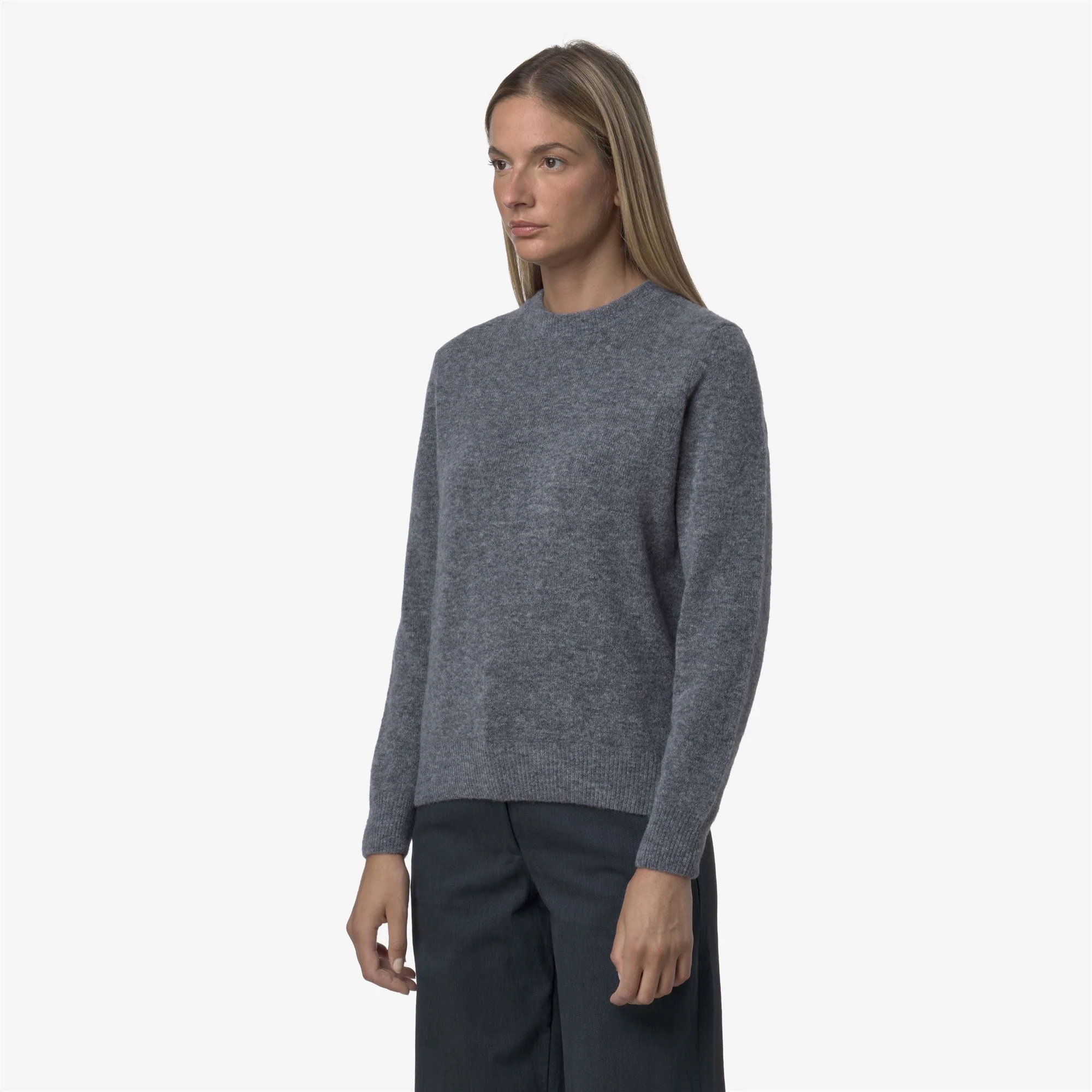 CLARISSE WOOL STRETCH - KNITWEAR - Pull  Over - Woman - BLUE WILD MIX - Image 4