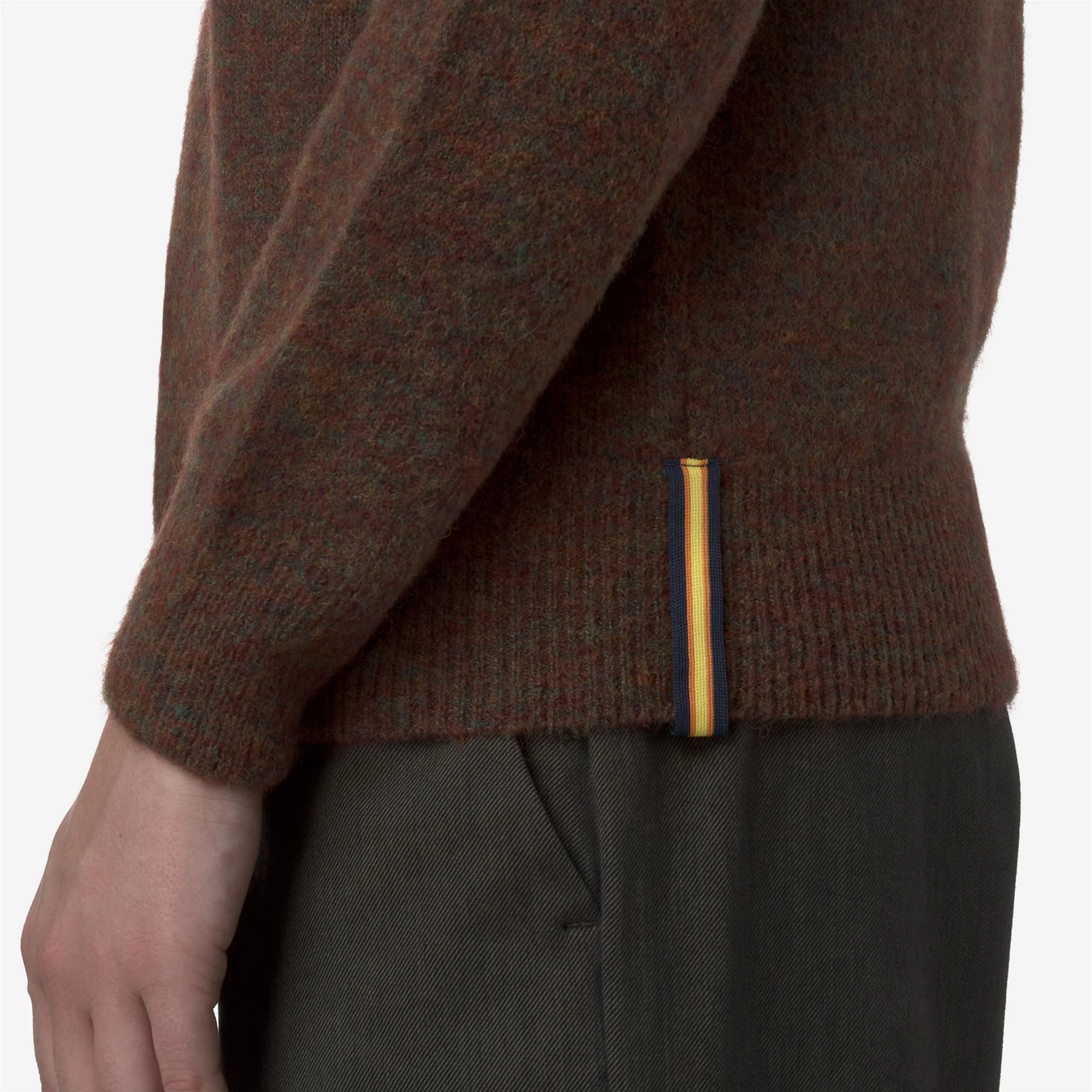 CLARISSE WOOL STRETCH - KNITWEAR - Pull  Over - Woman - BROWN COFFEE MIX - Image 2