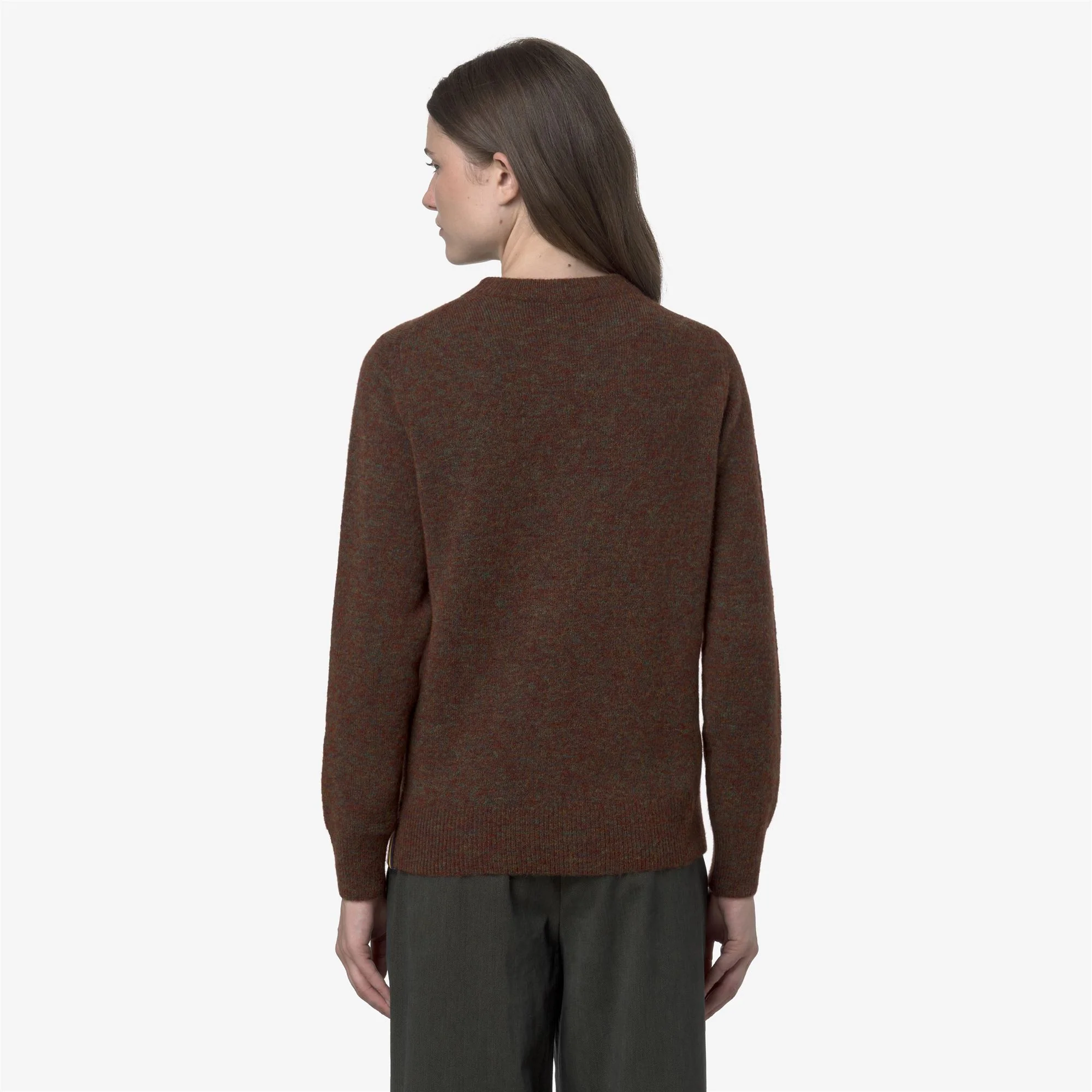 CLARISSE WOOL STRETCH - KNITWEAR - Pull  Over - Woman - BROWN COFFEE MIX - Image 5