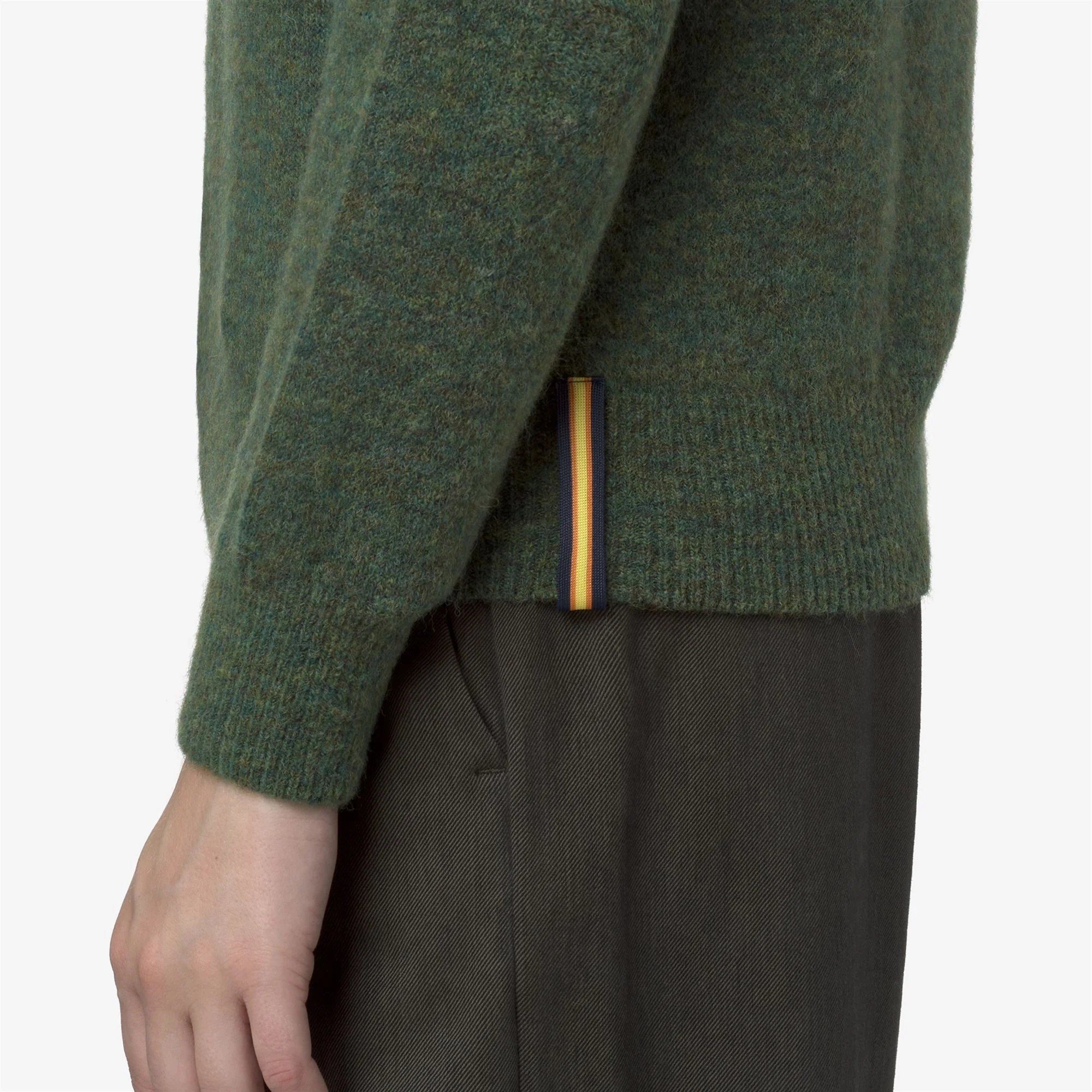 CLARISSE WOOL STRETCH - KNITWEAR - Pull  Over - Woman - GREEN MIX - Image 2
