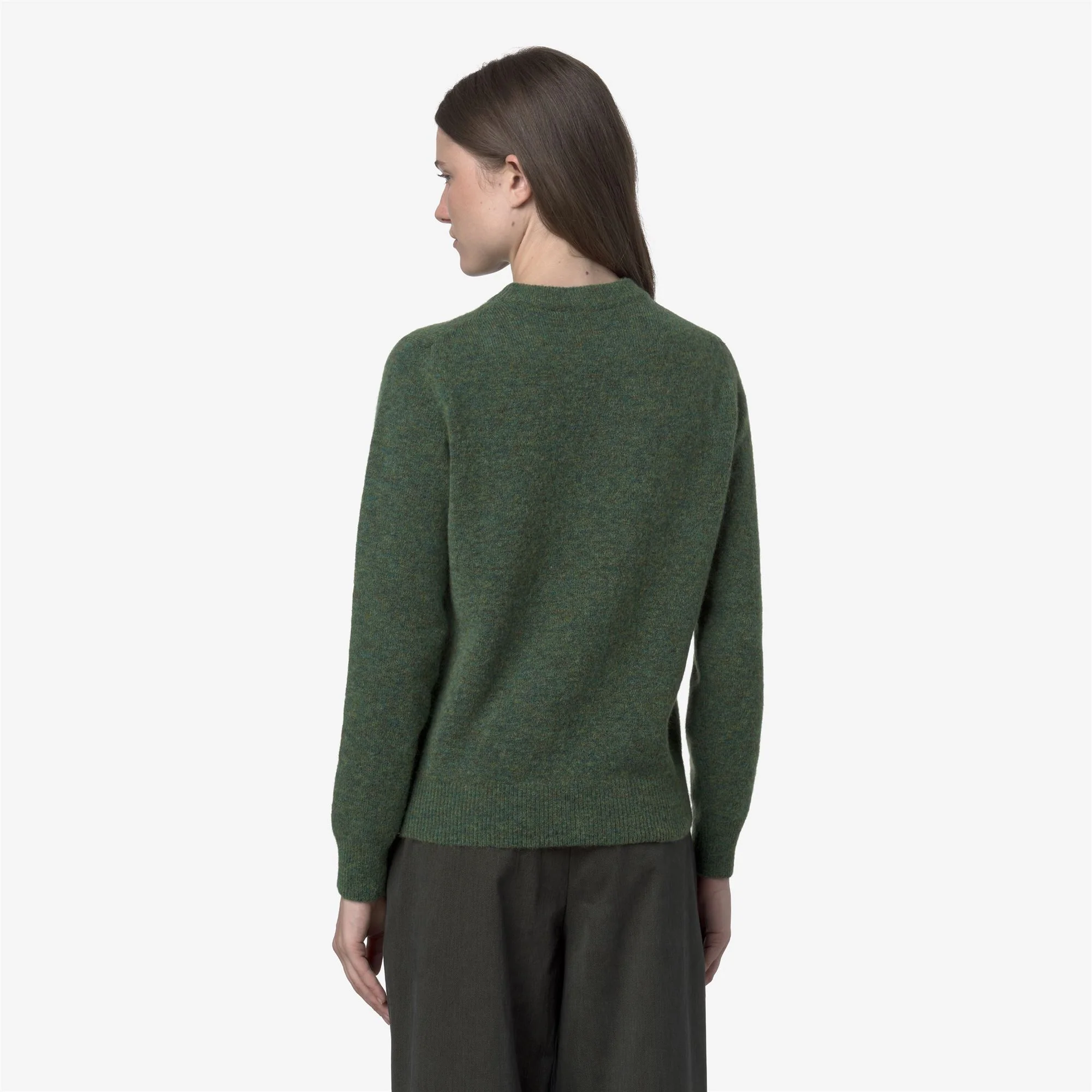 CLARISSE WOOL STRETCH - KNITWEAR - Pull  Over - Woman - GREEN MIX - Image 5