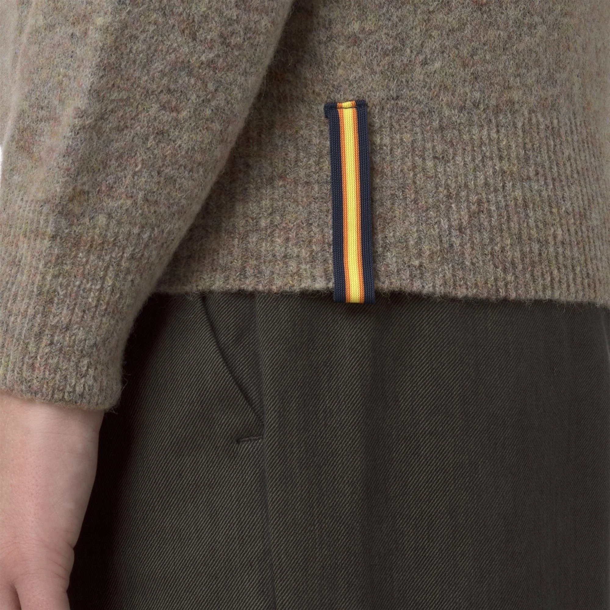 CLARISSE WOOL STRETCH - KNITWEAR - Pull  Over - Woman - PINK DUST MIX - Image 2