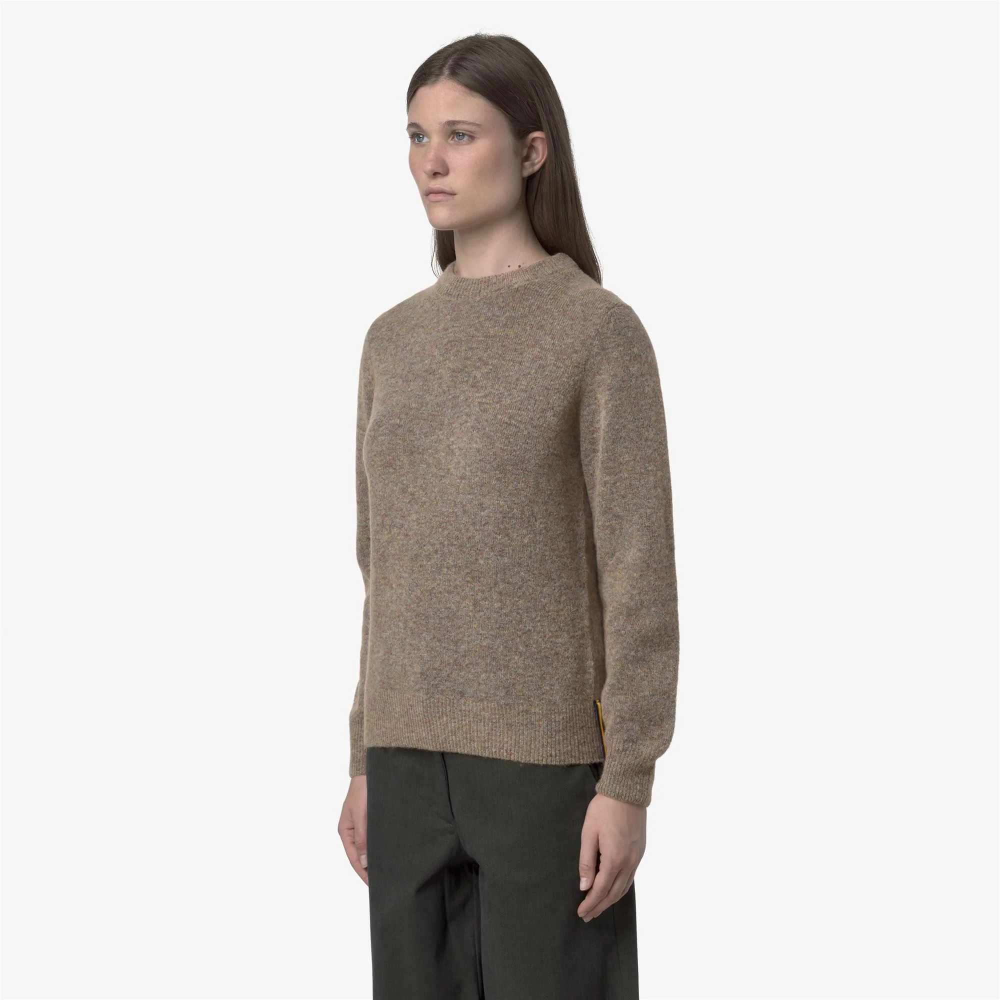 CLARISSE WOOL STRETCH - KNITWEAR - Pull  Over - Woman - PINK DUST MIX - Image 4