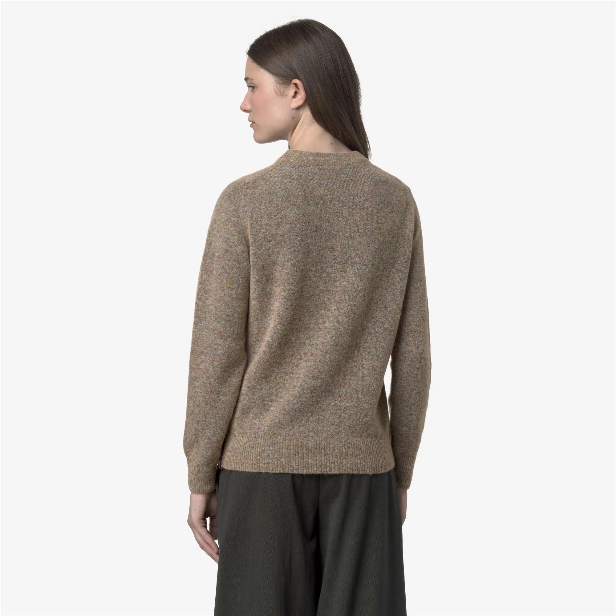CLARISSE WOOL STRETCH - KNITWEAR - Pull  Over - Woman - PINK DUST MIX - Image 5