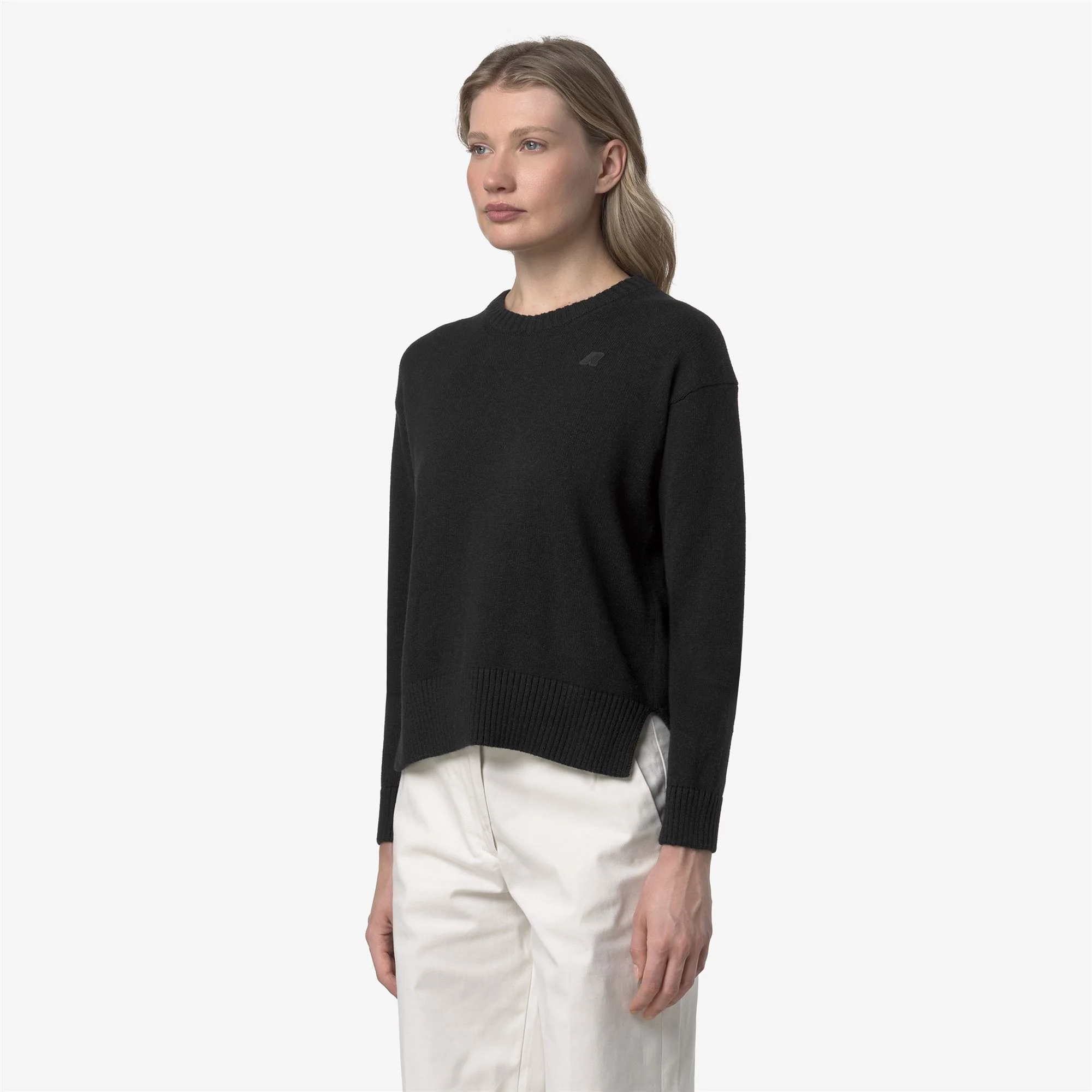 DOMITINE COTTON CASHMERE - KNITWEAR - Pull  Over - Woman - BLACK MEL - Image 4