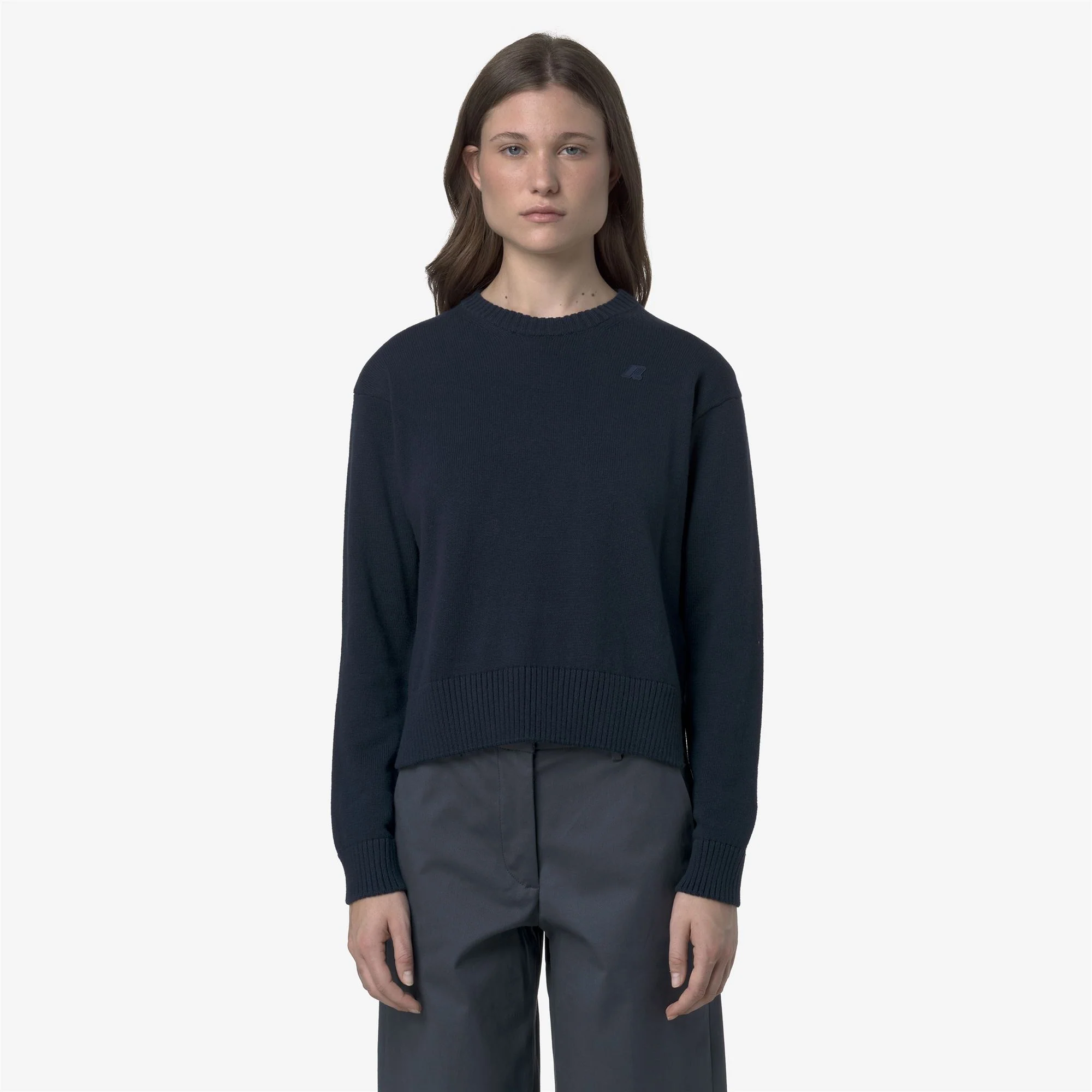 DOMITINE COTTON CASHMERE - KNITWEAR - Pull  Over - Woman - BLUE DRESS - Image 3