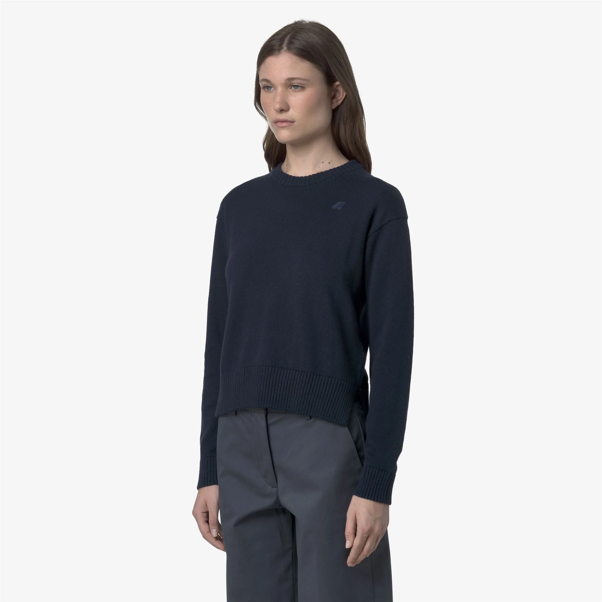 DOMITINE COTTON CASHMERE - KNITWEAR - Pull  Over - Woman - BLUE DRESS - Image 4