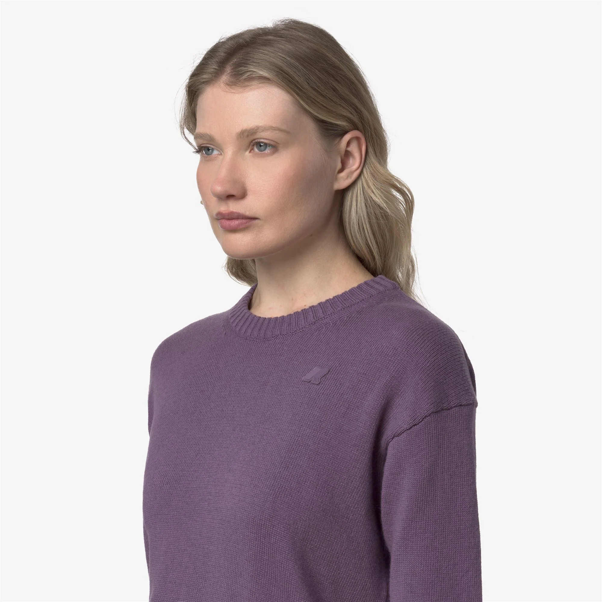 DOMITINE COTTON CASHMERE - KNITWEAR - Pull  Over - Woman - VIOLET DK - Image 2