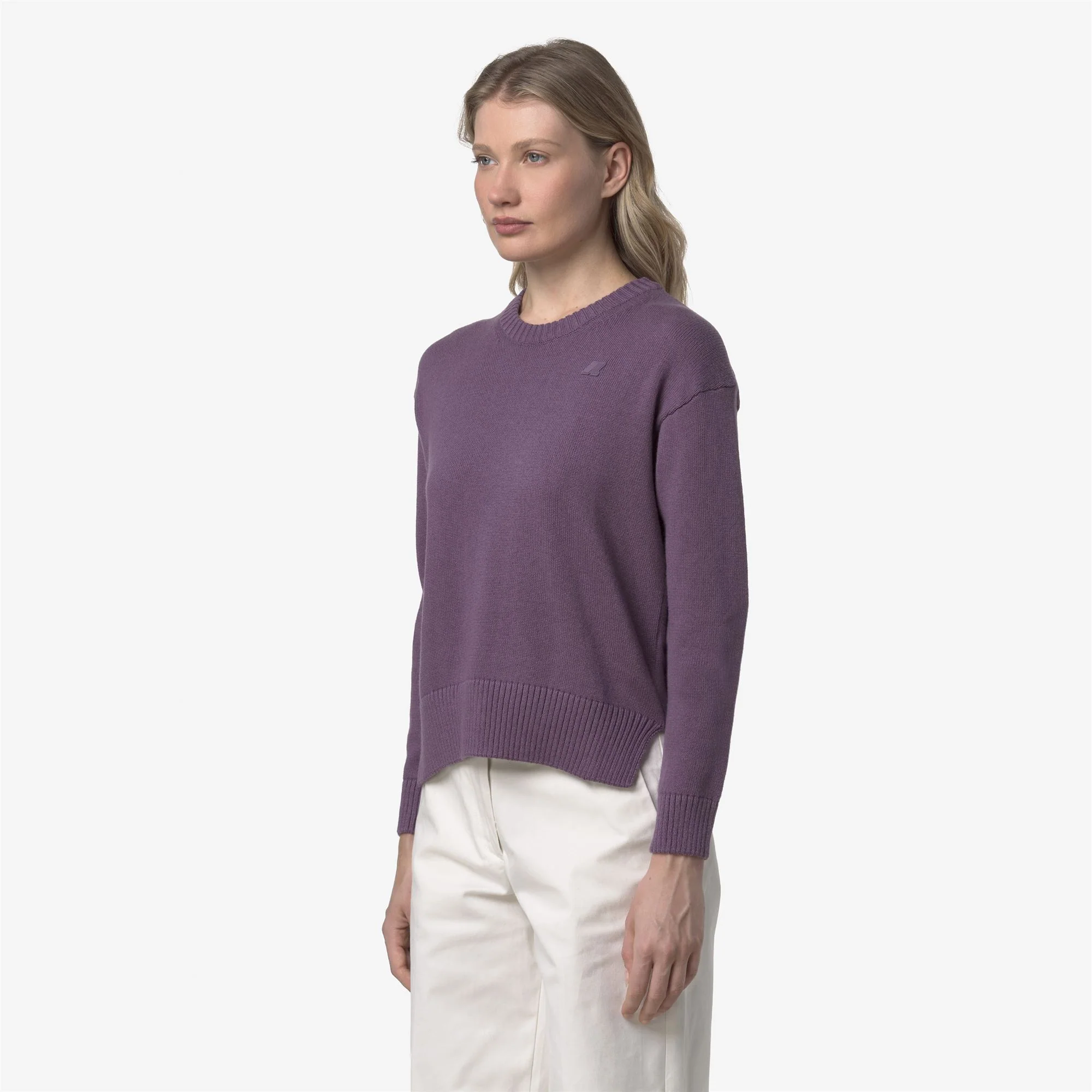 DOMITINE COTTON CASHMERE - KNITWEAR - Pull  Over - Woman - VIOLET DK - Image 4