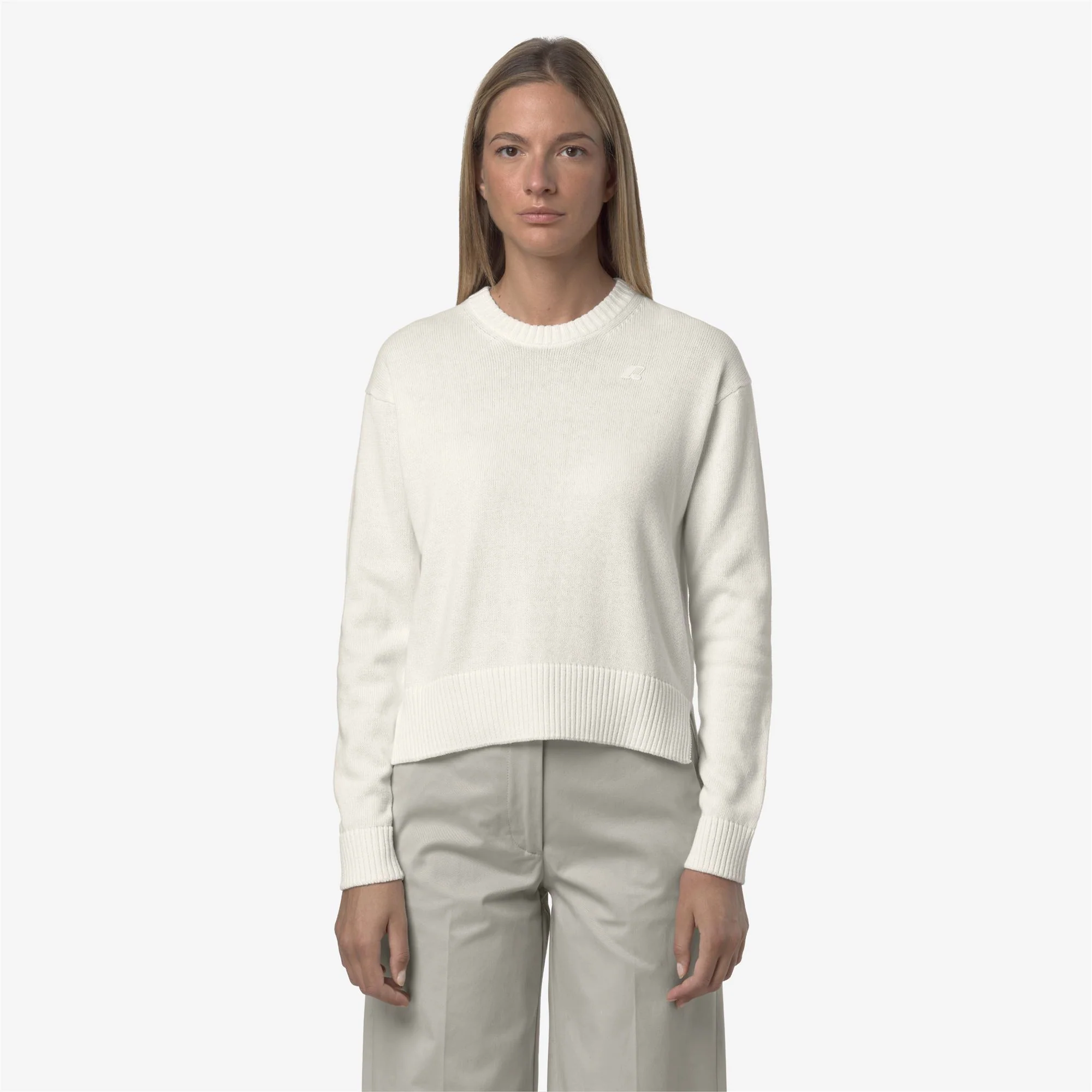 DOMITINE COTTON CASHMERE - KNITWEAR - Pull  Over - Woman - WHITE GARDENIA - Image 3