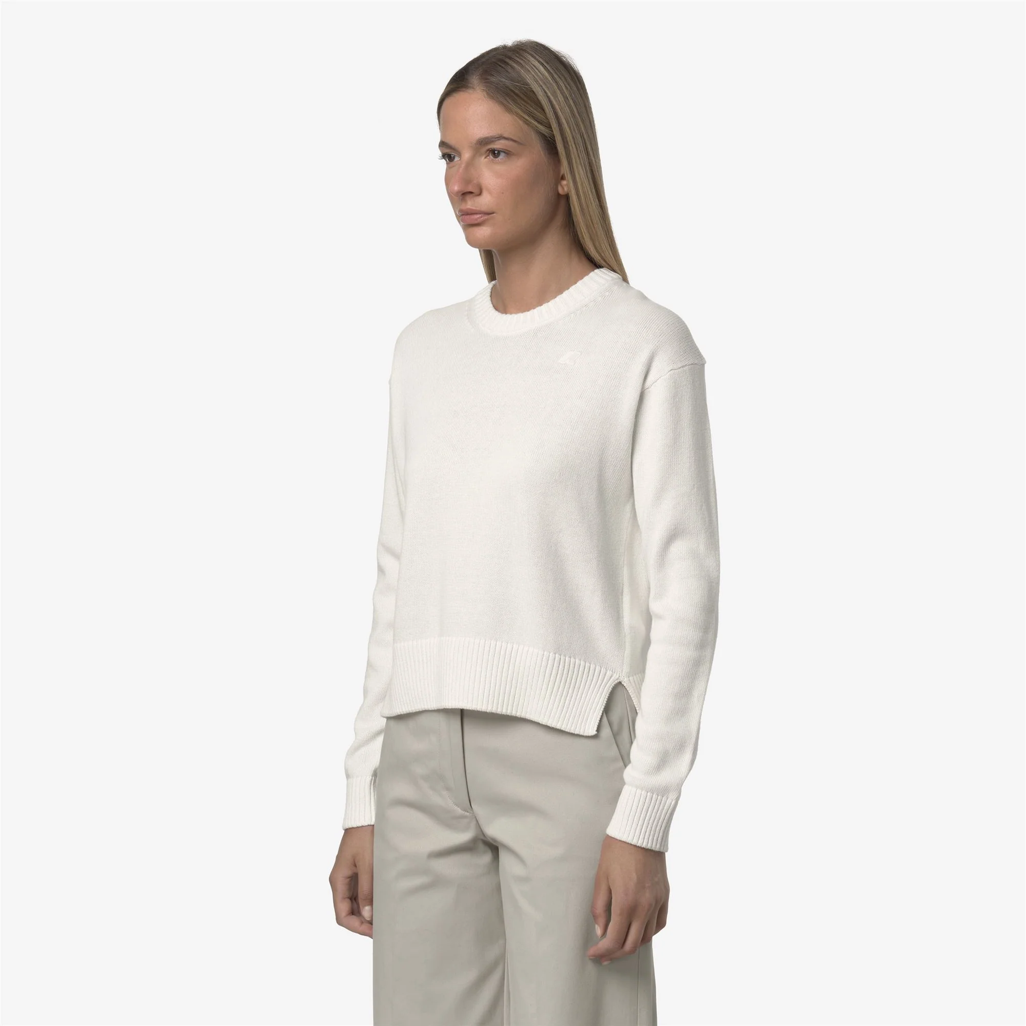 DOMITINE COTTON CASHMERE - KNITWEAR - Pull  Over - Woman - WHITE GARDENIA - Image 4