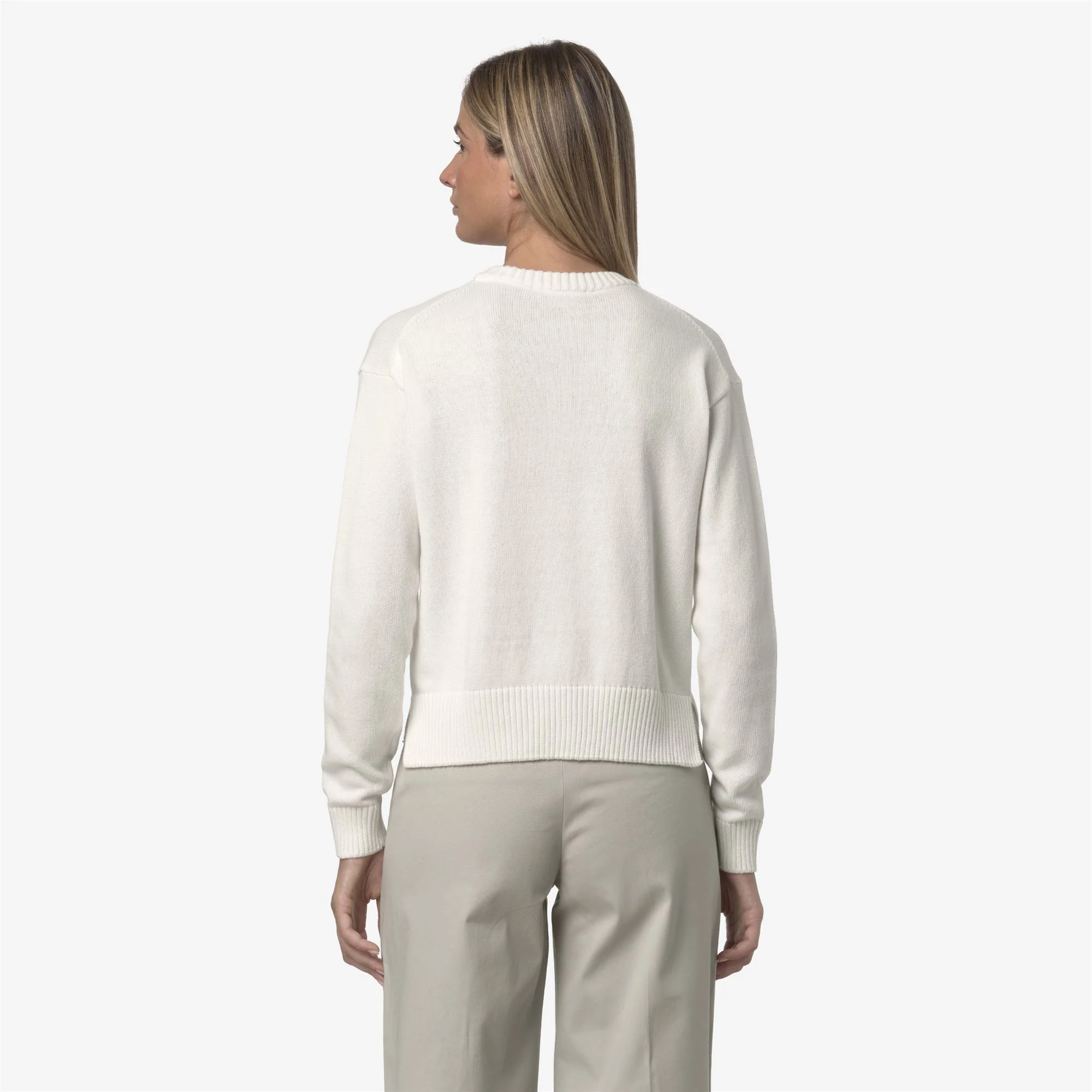DOMITINE COTTON CASHMERE - KNITWEAR - Pull  Over - Woman - WHITE GARDENIA - Image 5