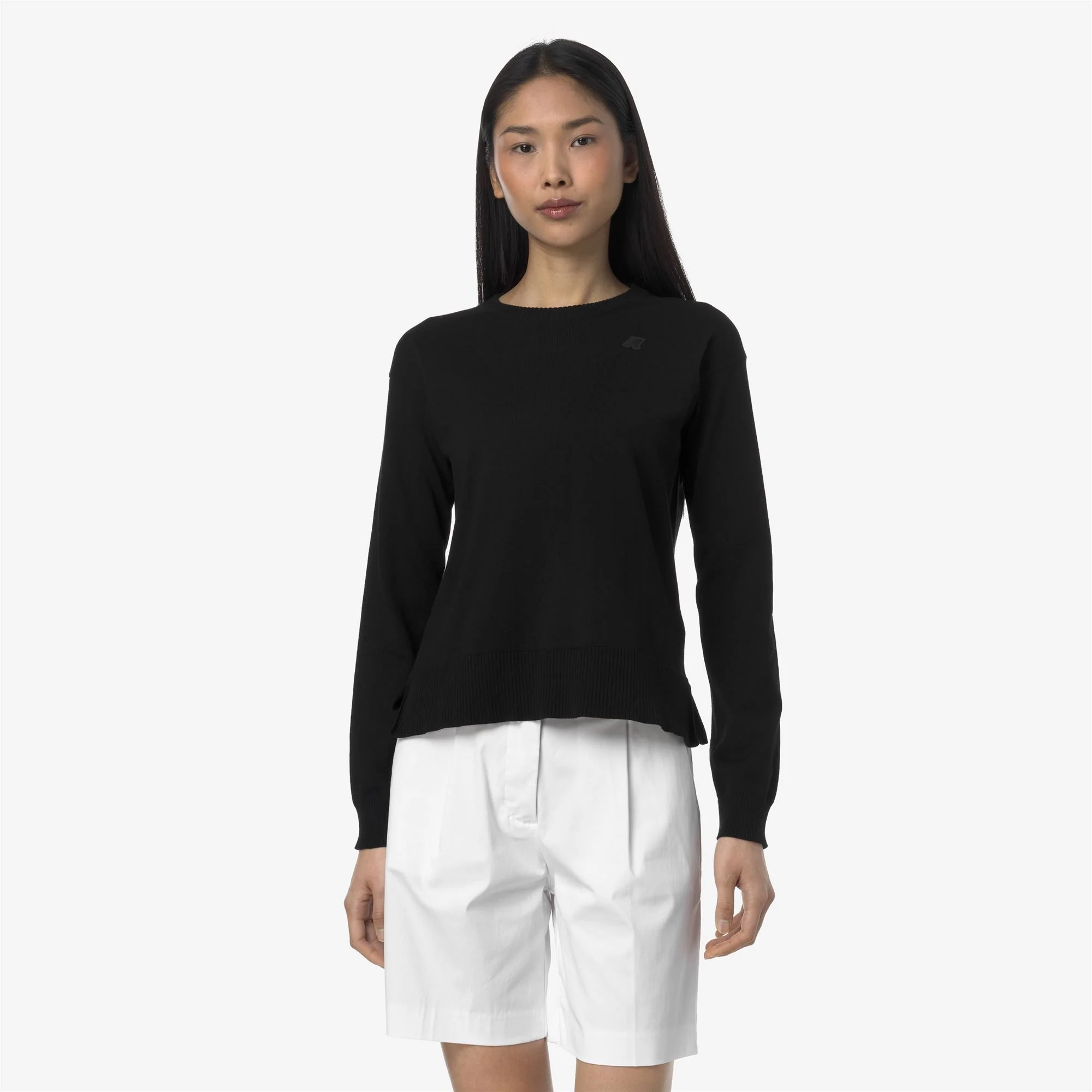 DOMITINE COTTON PS - KNITWEAR - Pull  Over - Woman - BLACK PURE - Image 3