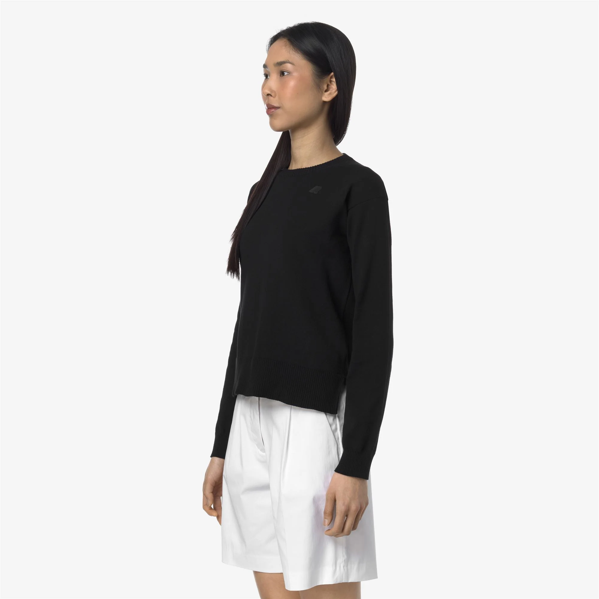 DOMITINE COTTON PS - KNITWEAR - Pull  Over - Woman - BLACK PURE - Image 4