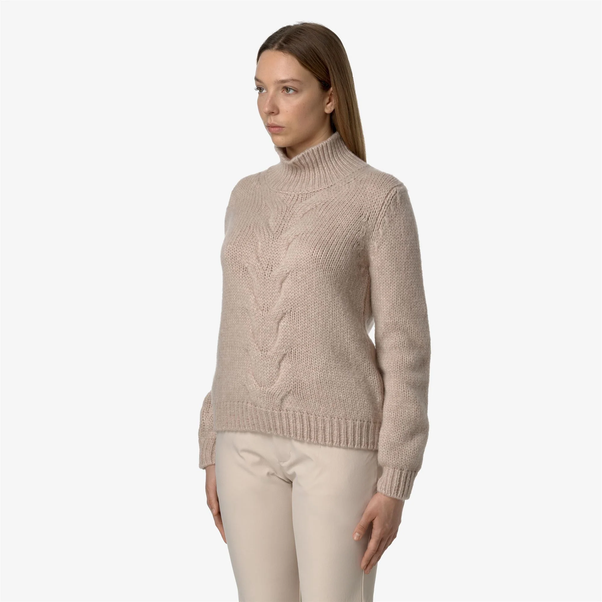FUZZY WOOL MERINO BLEND - KNITWEAR - Pull  Over - Woman - PINK TINT - Image 4