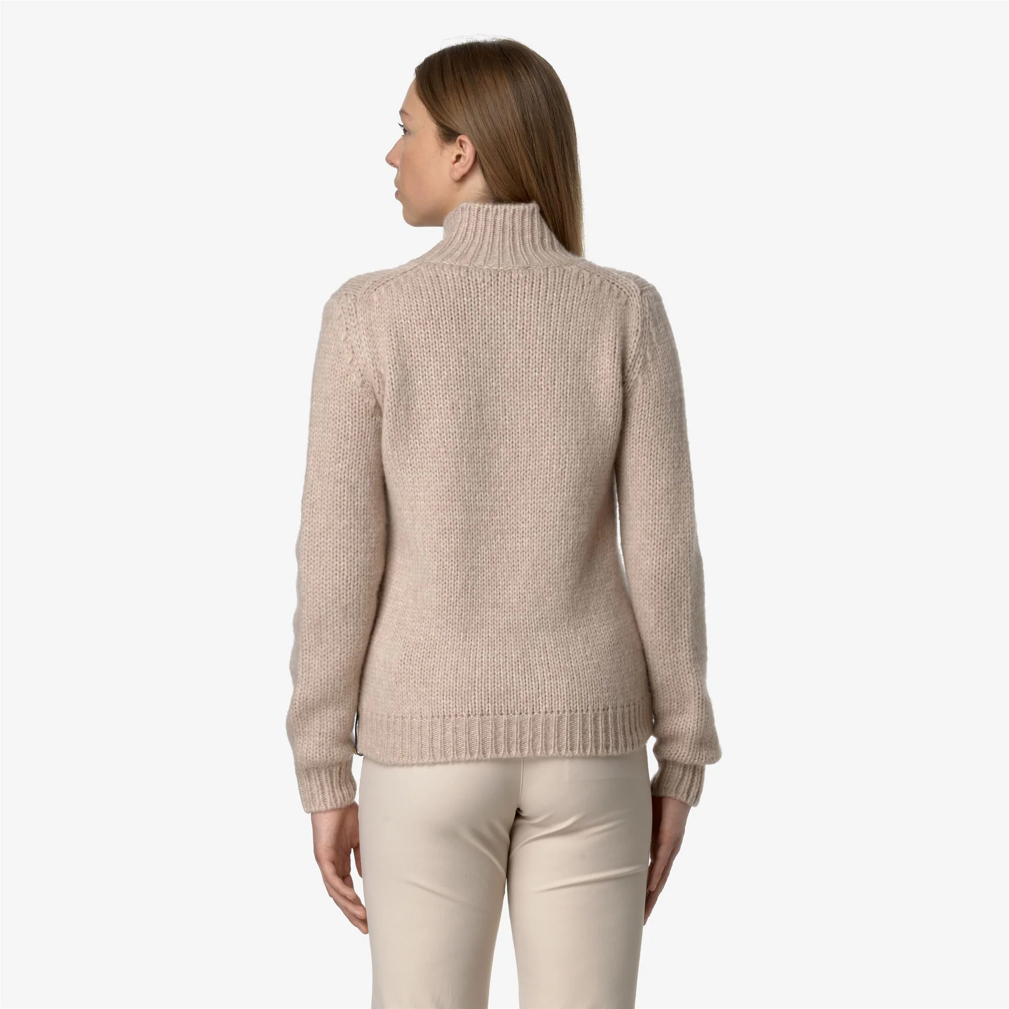 FUZZY WOOL MERINO BLEND - KNITWEAR - Pull  Over - Woman - PINK TINT - Image 5