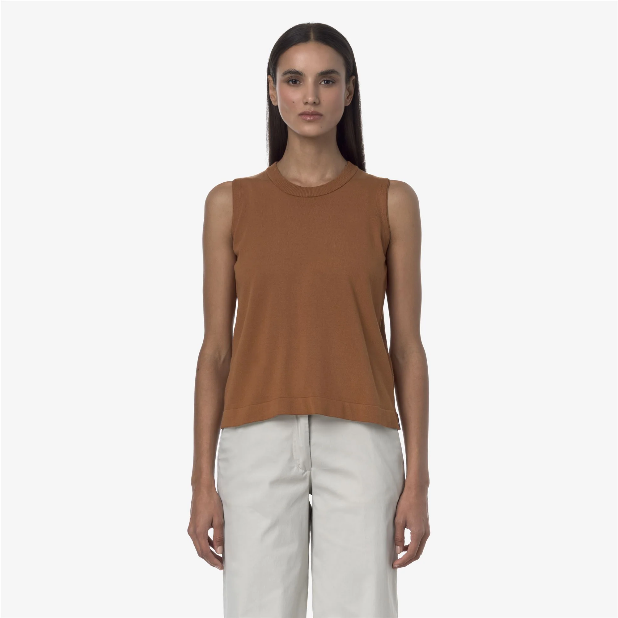 GERI - KNITWEAR - Vest - Woman - BROWN BRAN - Image 3