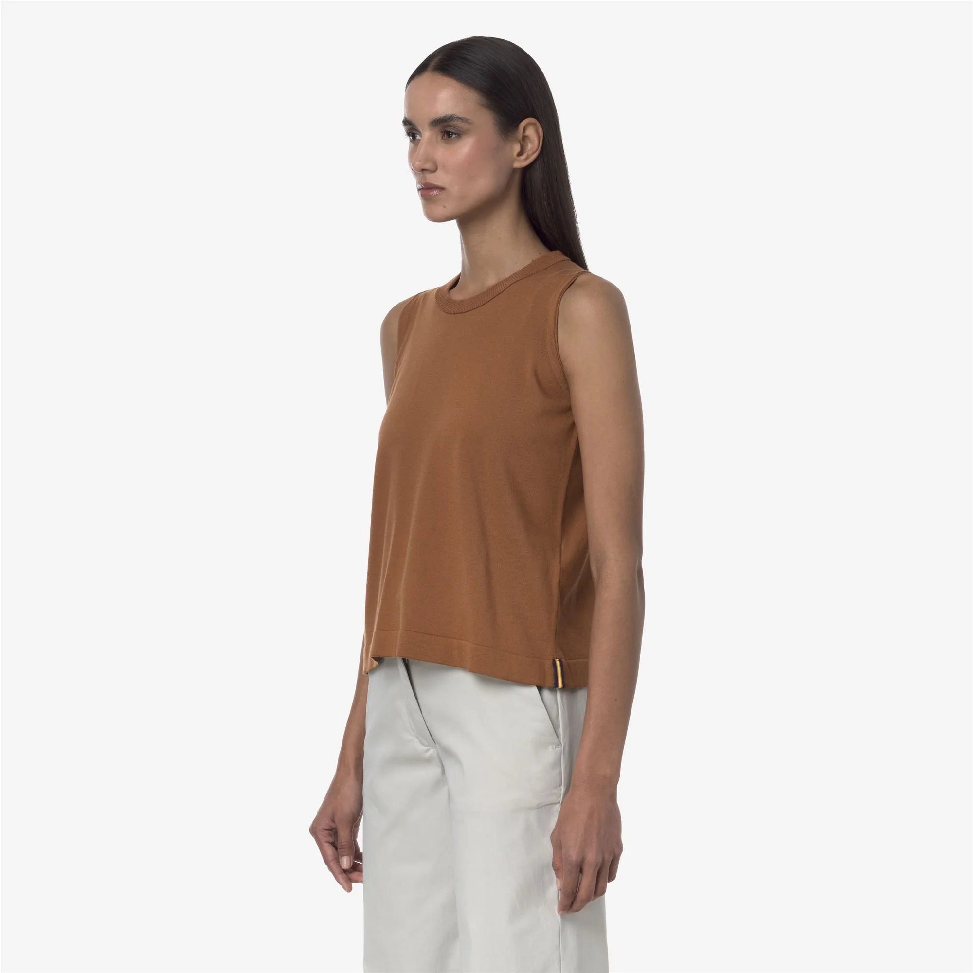 GERI - KNITWEAR - Vest - Woman - BROWN BRAN - Image 4