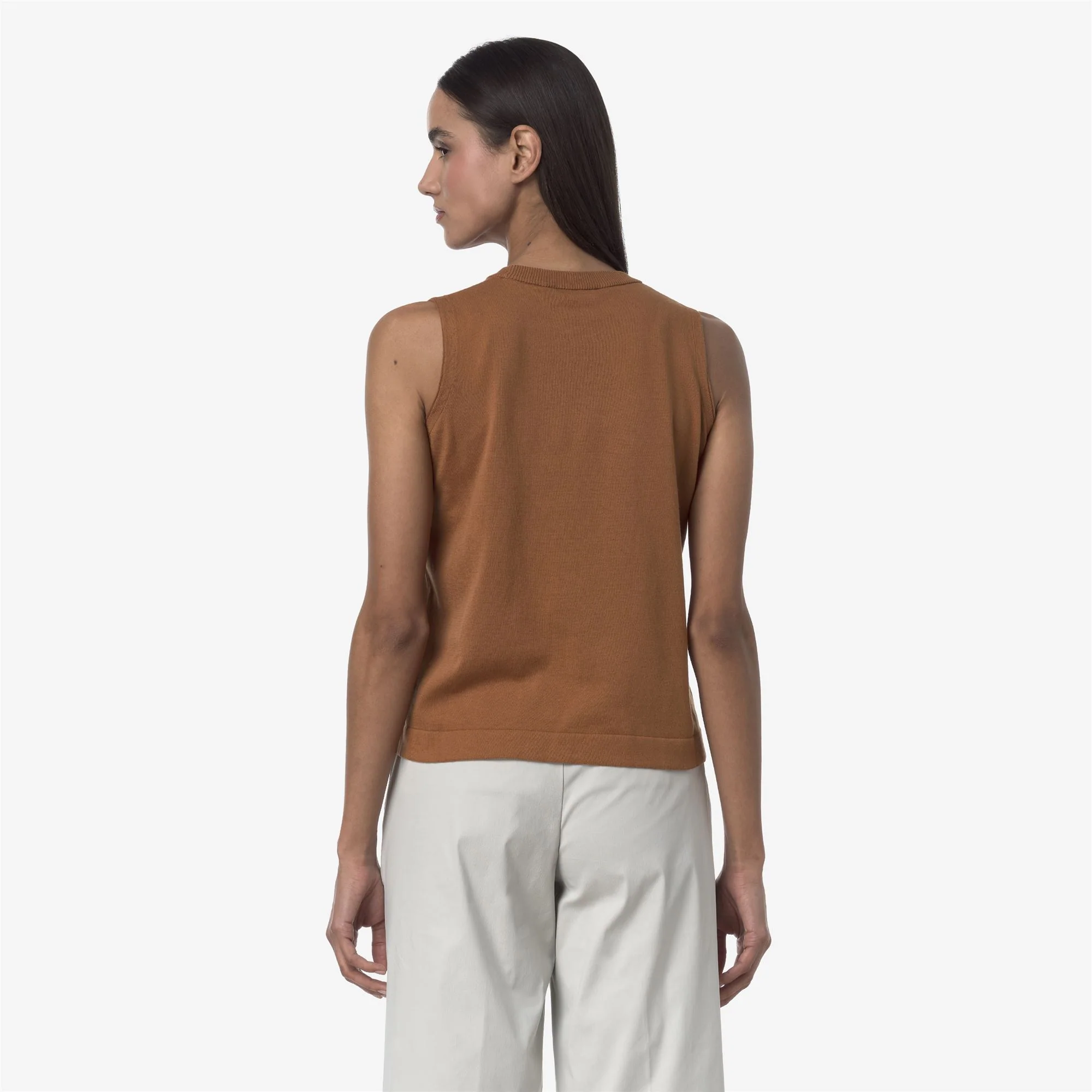 GERI - KNITWEAR - Vest - Woman - BROWN BRAN - Image 5