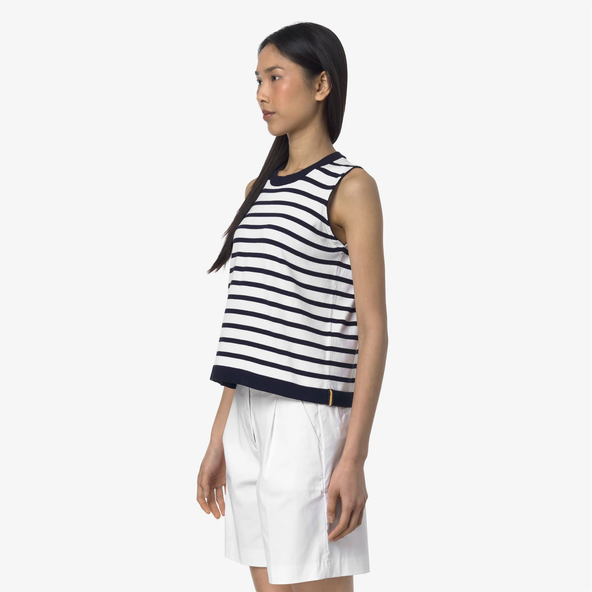 GERI STRIPES - KNITWEAR - Vest - Woman - WHITE-BLUE DEPTH - Image 4