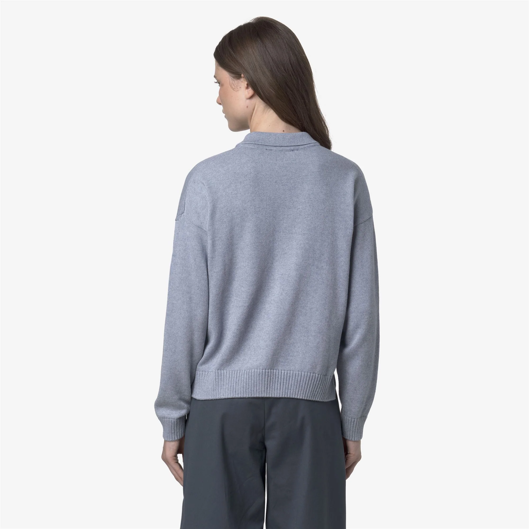 GRAMARNIER COTTON CASHMERE AF - KNITWEAR - Pull  Over - Woman - AZURE MEL - Image 5
