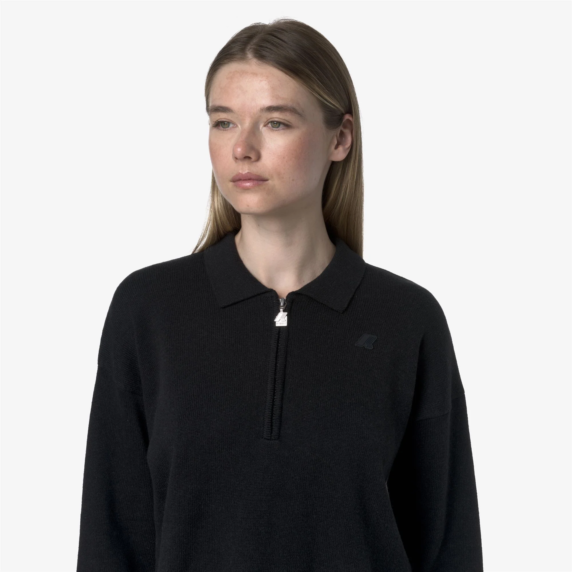 GRAMARNIER COTTON CASHMERE AF - KNITWEAR - Pull  Over - Woman - BLACK MEL - Image 2