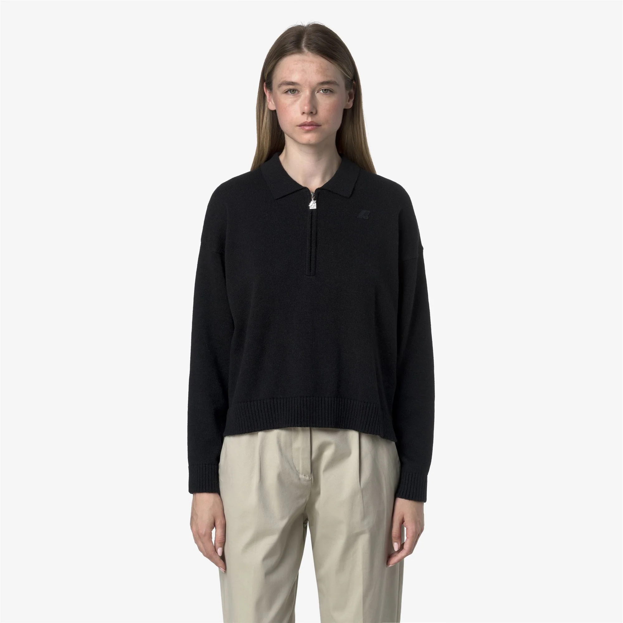GRAMARNIER COTTON CASHMERE AF - KNITWEAR - Pull  Over - Woman - BLACK MEL - Image 3