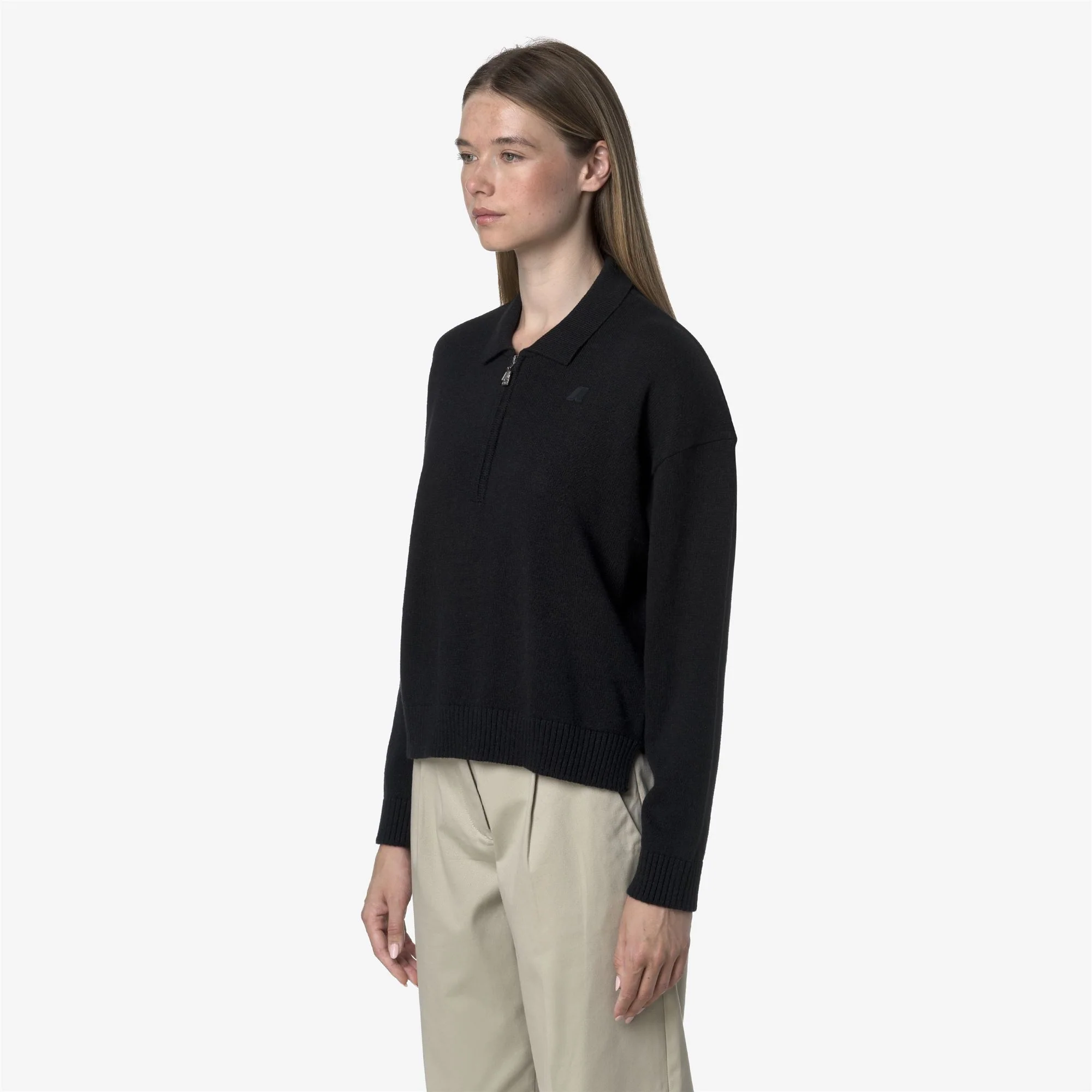 GRAMARNIER COTTON CASHMERE AF - KNITWEAR - Pull  Over - Woman - BLACK MEL - Image 4