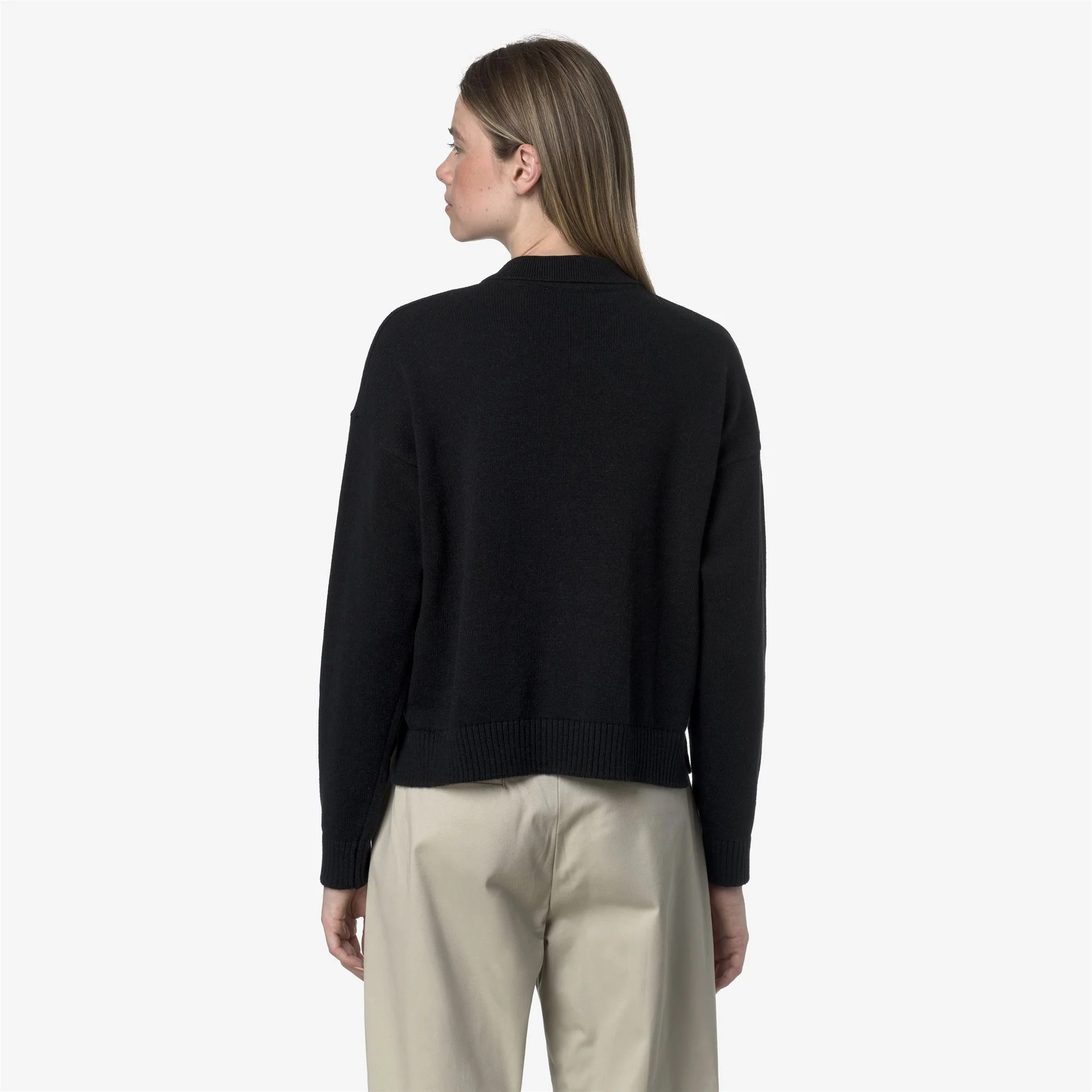 GRAMARNIER COTTON CASHMERE AF - KNITWEAR - Pull  Over - Woman - BLACK MEL - Image 5