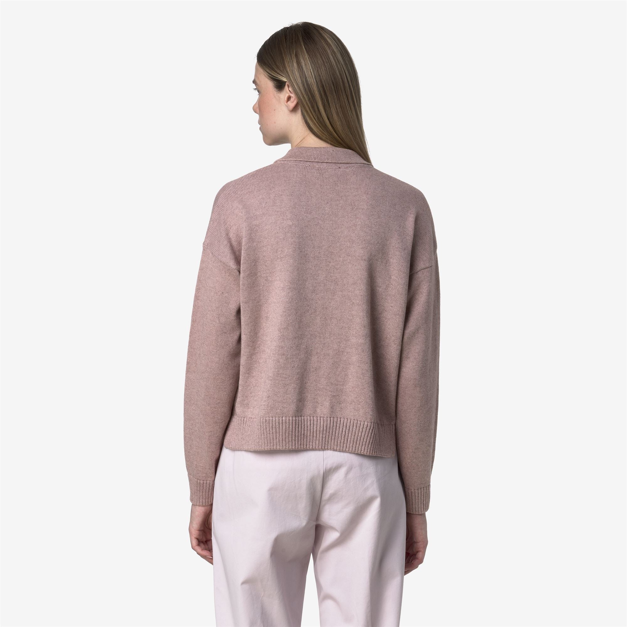 GRAMARNIER COTTON CASHMERE AF - KNITWEAR - Pull  Over - Woman - PINK FAWN MEL - Image 5