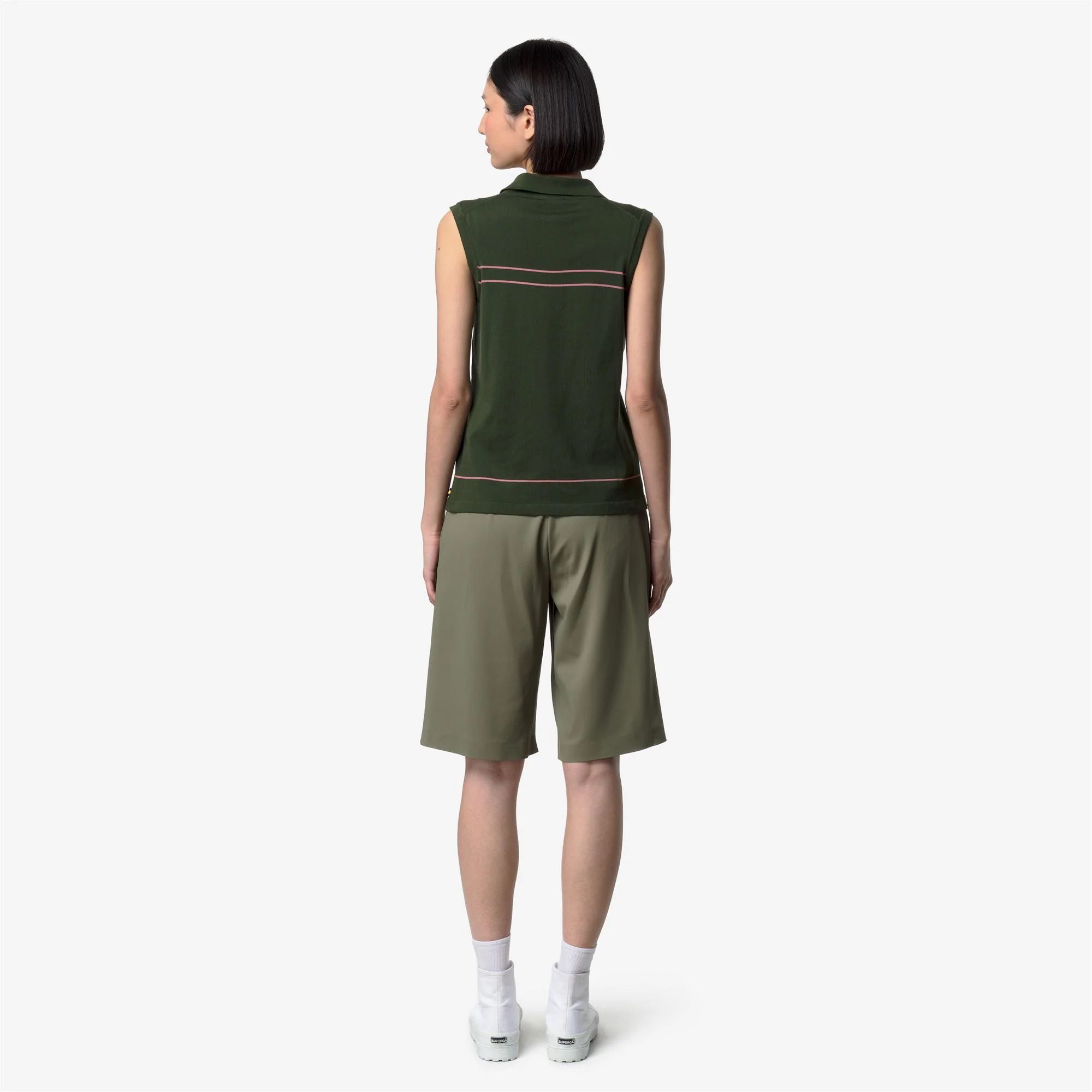 JALIGNE STRIPES - KNITWEAR - Vest - Woman - GREEN AFRICA-VIOLET  PINKISH - Image 5