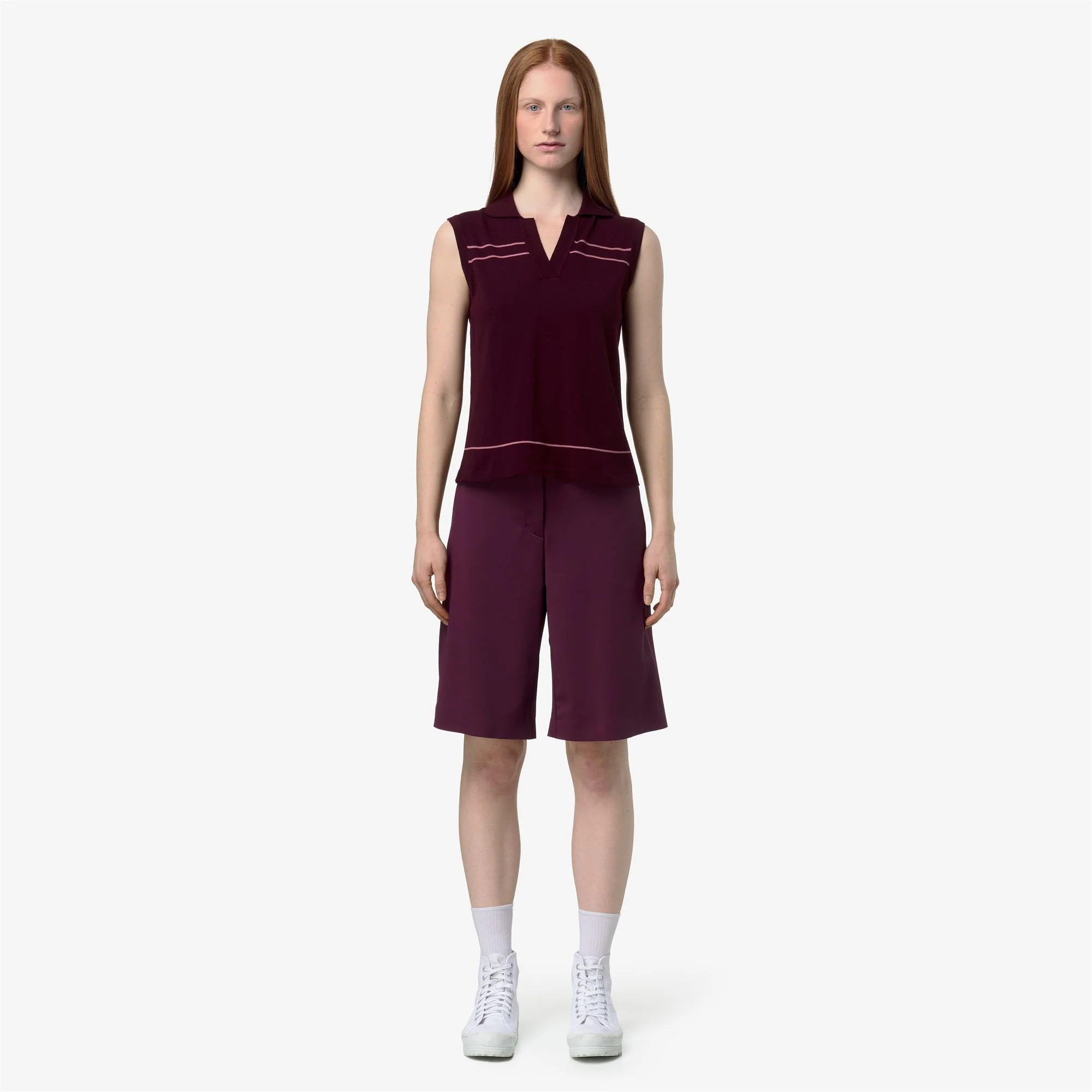 JALIGNE STRIPES - KNITWEAR - Vest - Woman - VIOLET BURNISHED-VIOLET PINKISH - Image 3